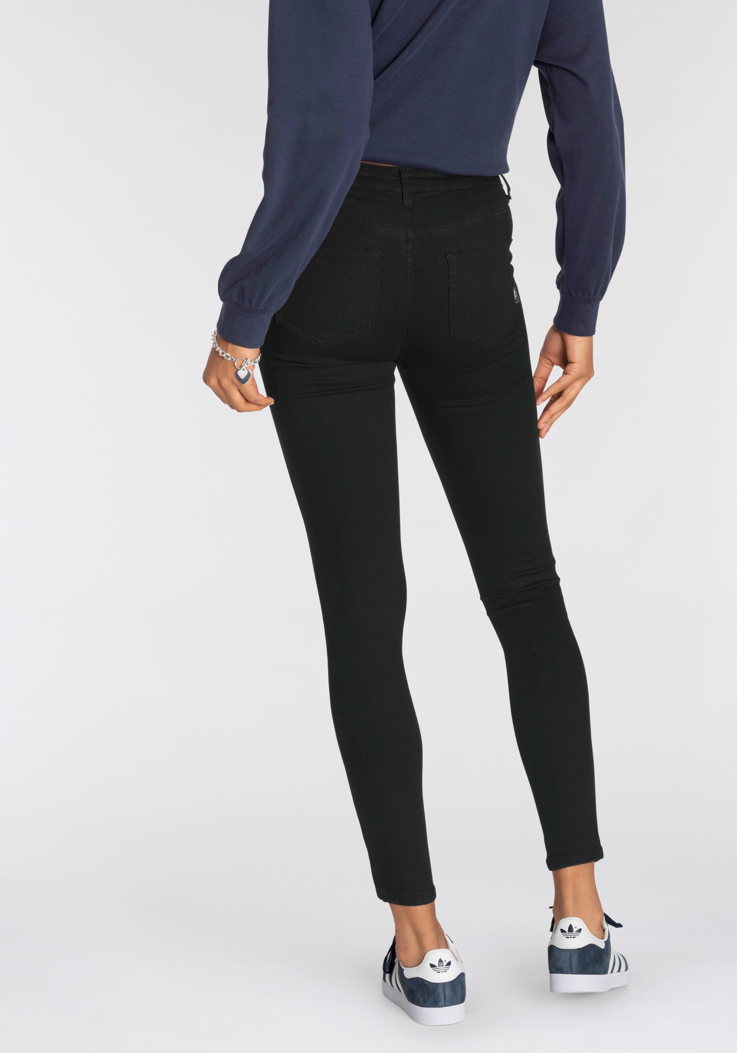 Skinny-fit-Jeans Stretch Waist High Ultra Arizona black-washed