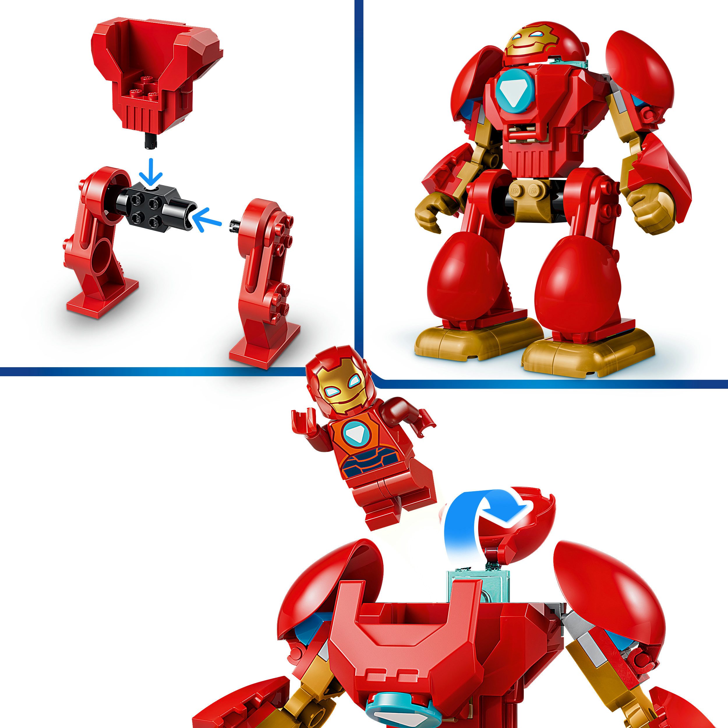 LEGO® Ultron vs. Iron Man (11209), LEGO Disney Junior Marvel Konstruktionsspielsteine, (96 St), Made in Europe – Bild 4 von 5