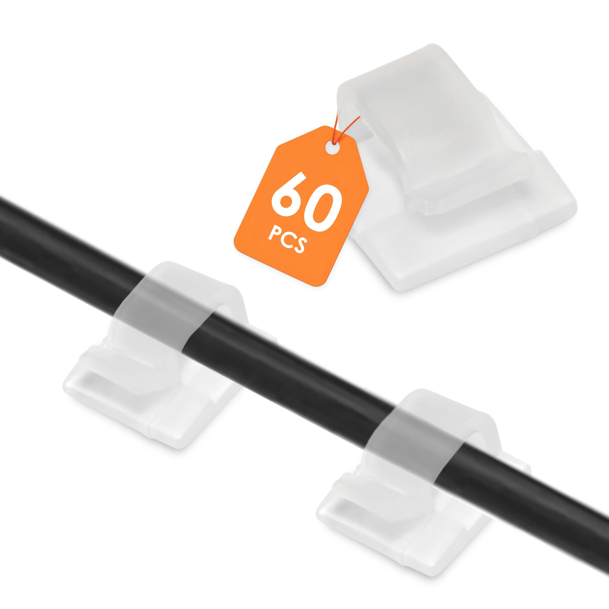 Dekohaken Mini Klebehaken Kabel Clips für Lichterketten