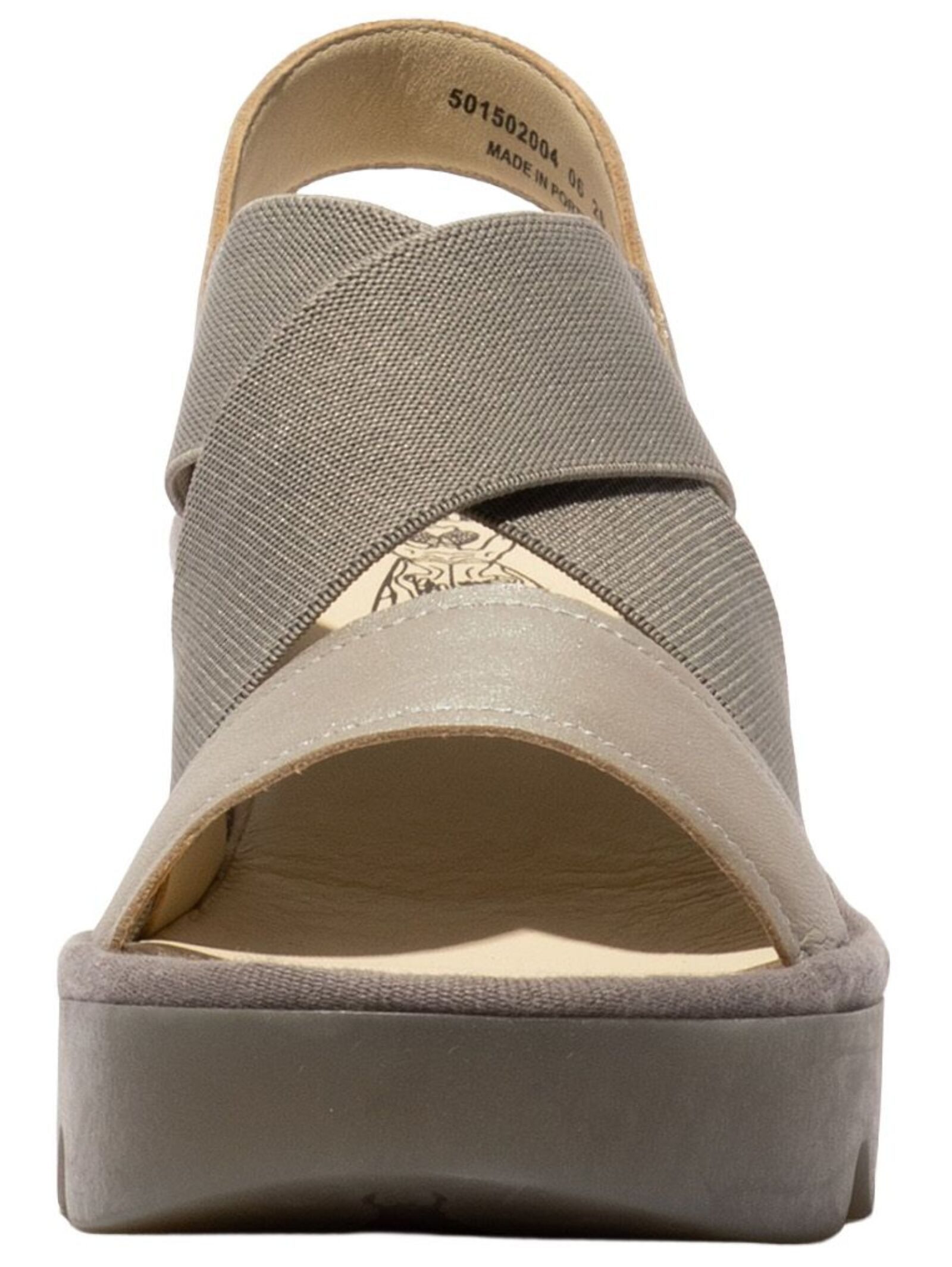 Fly London Fly London Sandalen Leder/Textil High-Heel-Sandalette