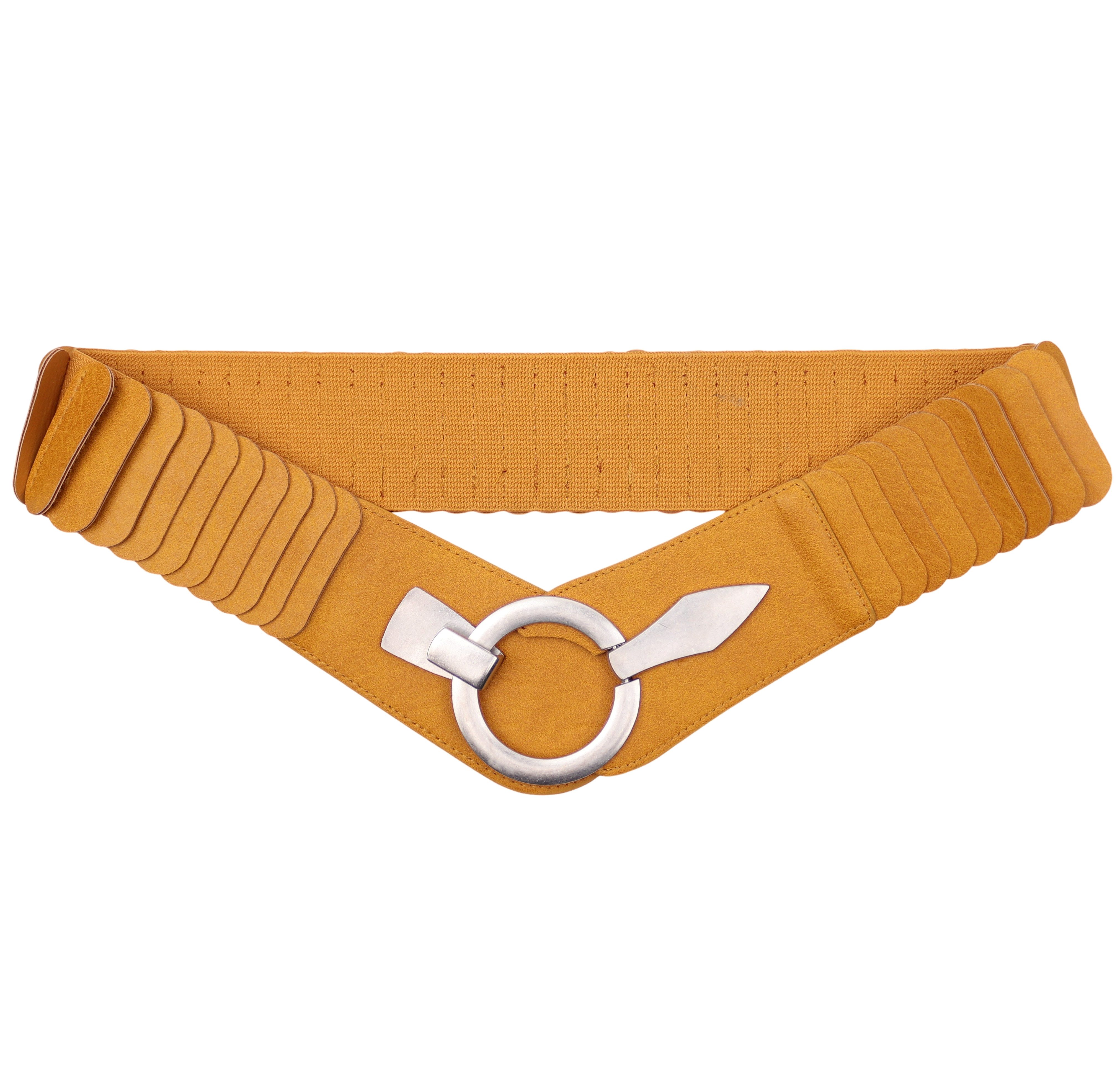 MIRROSI Taillengürtel Leo Unifarbe breit 6cm für Taillenumfang 85 bis 110cm, ONESIZE (Angenehmes Tragesgefühl, Leopard Muster, Unifarben) Breiter Stretch Gürtel