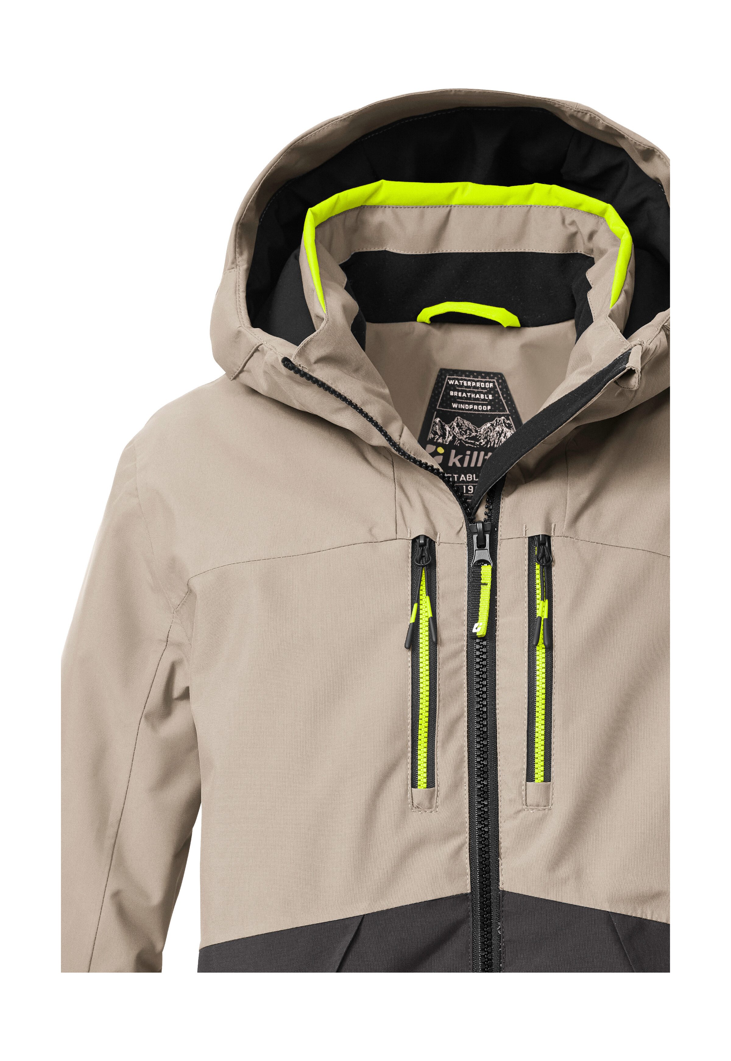 Killtec Skijacke KSW 201 BYS SKI JCKT Stylische, wasser- und winddichte Skijacke mit reflektierenden Details