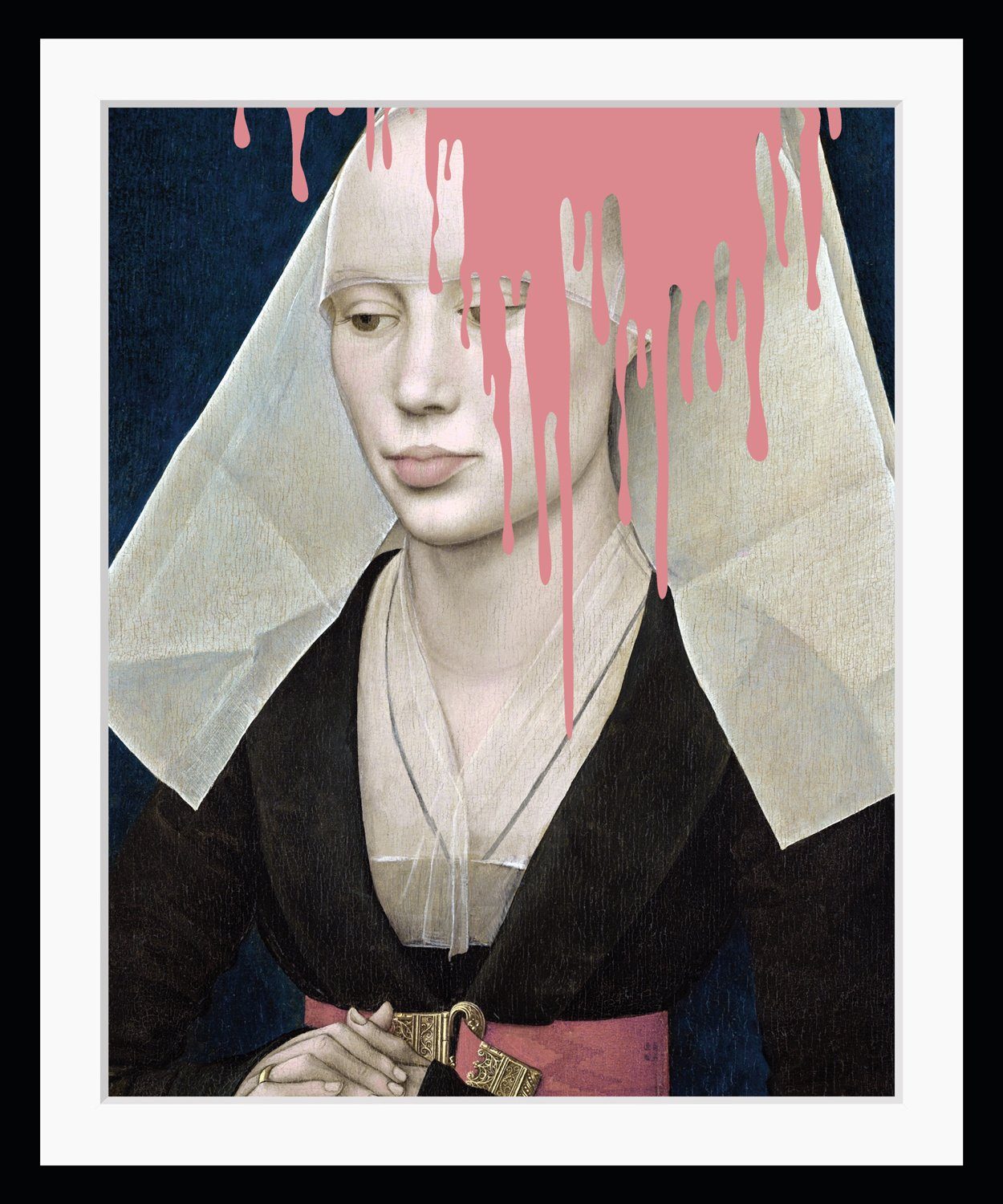 queence Bild Natalie mit Farbklecks, Изображения von Frauen, Frau, Картина, Historische Persönlichkeiten, Kunst, HD Premium Плакат-Druck inkl. Holzrahmen