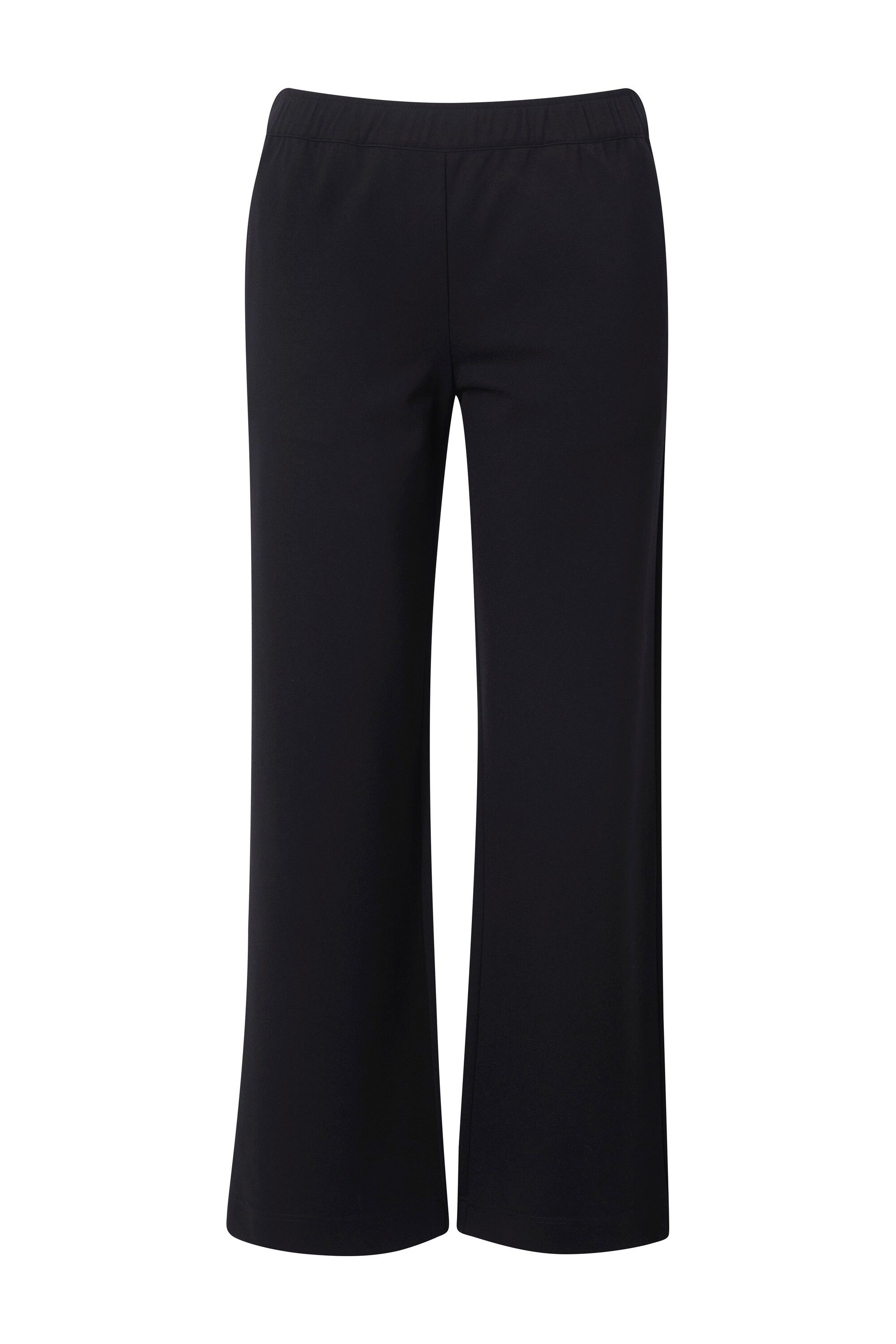 Ulla Popken Schlupfhose Punto-Hose gerades weites Bein Elastikbund günstig online kaufen