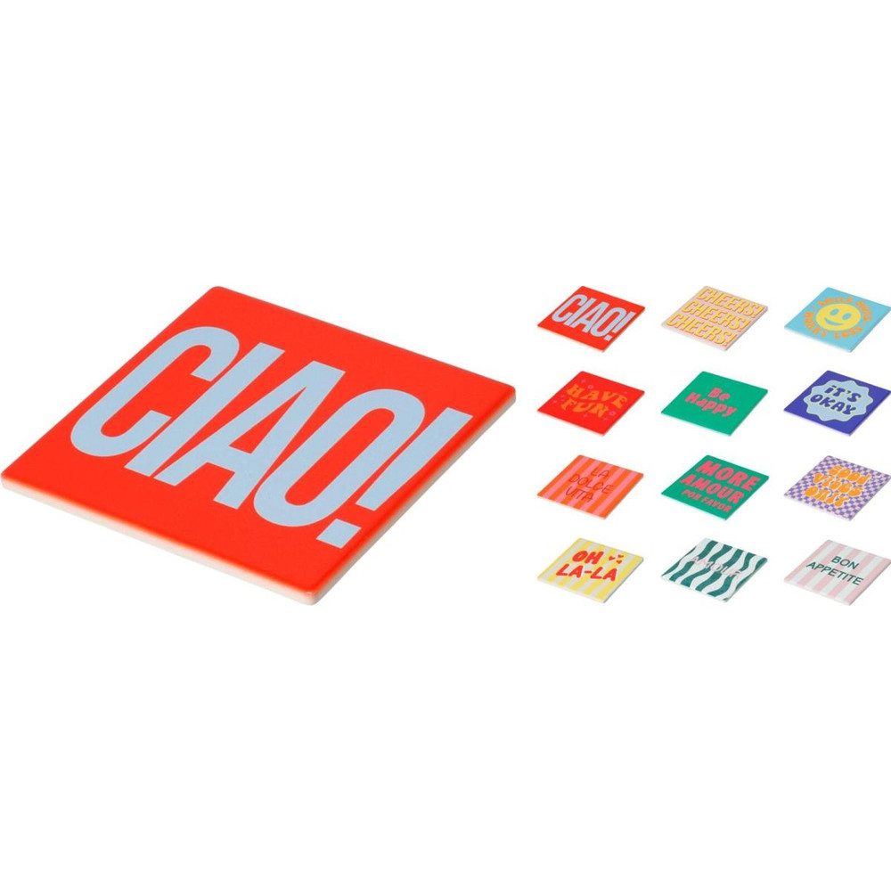 Koopmann Hängedekoration Untersetzer mit Aufschrift - 1 Stück