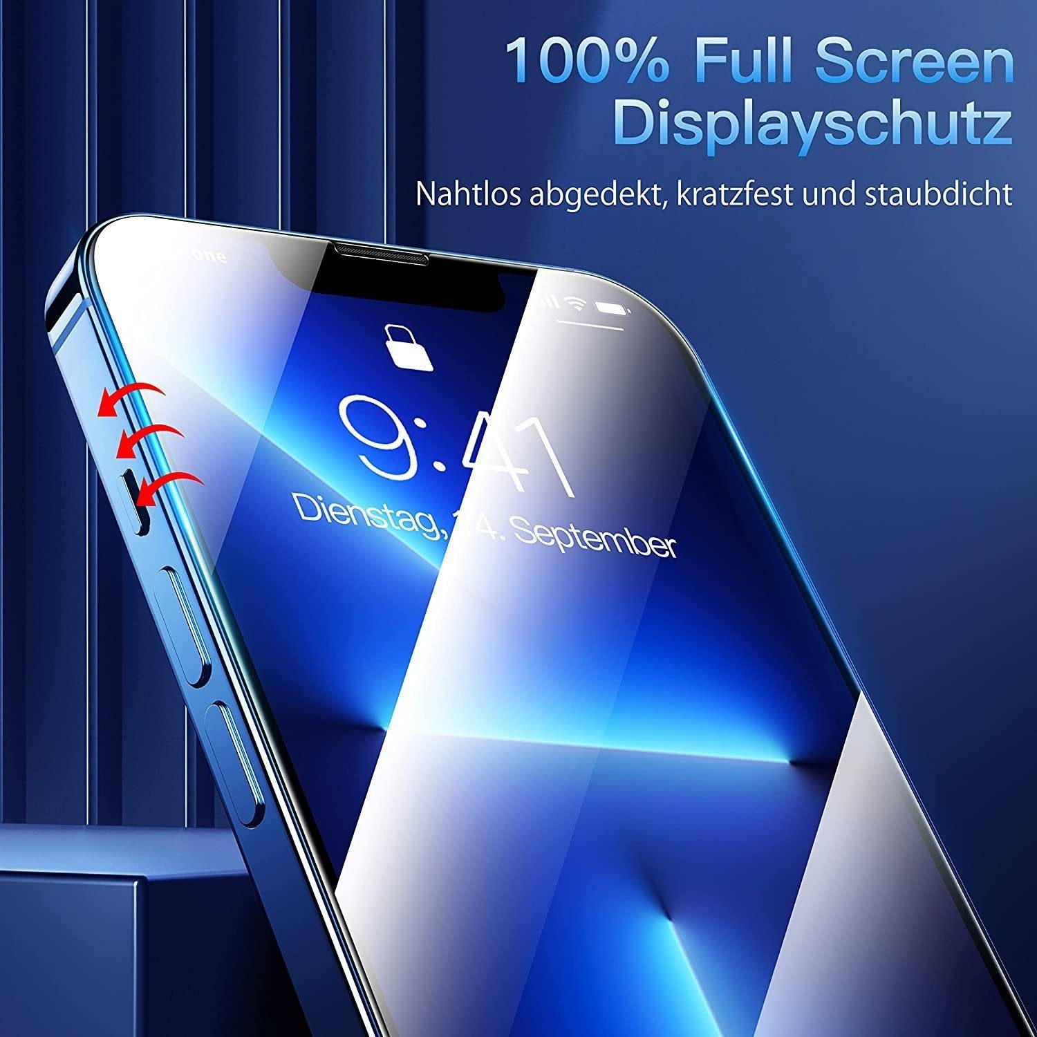 MORRENT Handyhülle Hülle für Iphone 15 pro Max Hülle + 2x Panzerglass +2 Kameraschutz – Bild 5 von 5