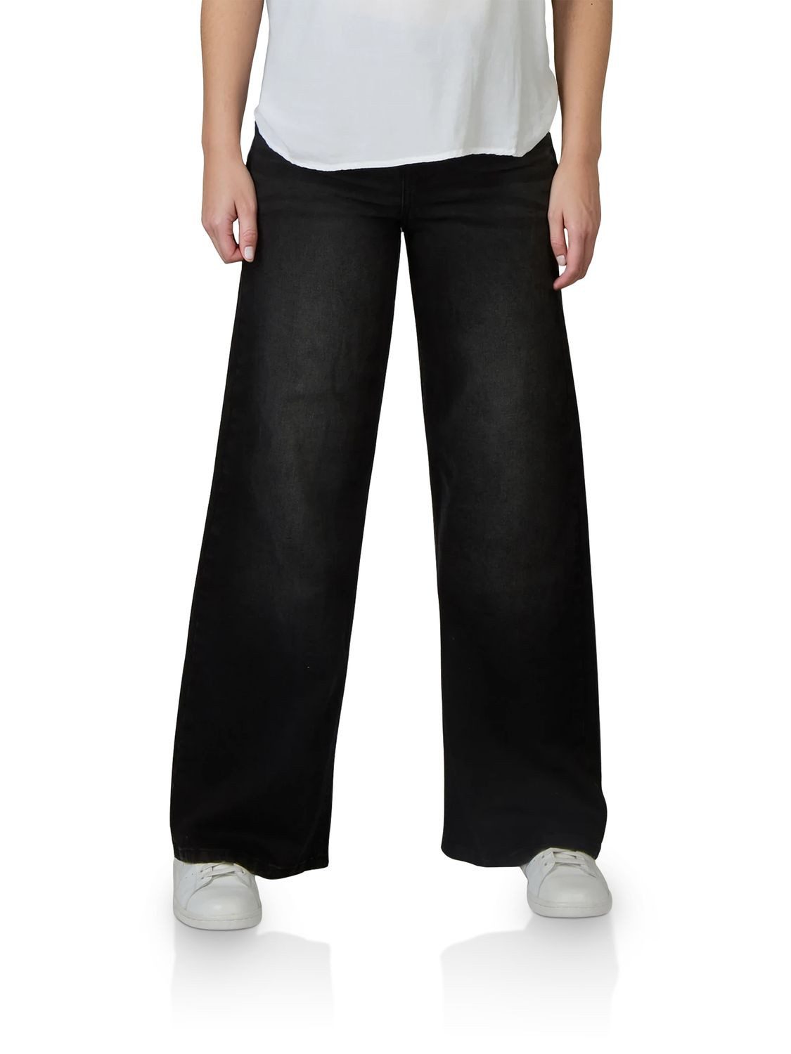 DENIMFY Relax-fit-Jeans Damen Jeanshose DFPaula Wide Leg Fit Denimhose mit Stetch