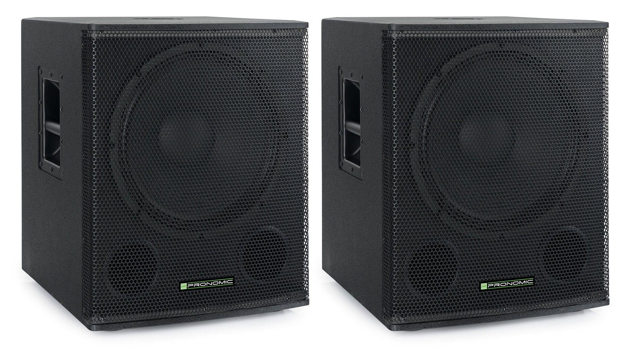 Pronomic Paar SA-18 SUB Aktiv Сабуферы - 2x 18" Speaker mit Bassreflex Сабуферы (350 W, max. SPL: 128 dB - 35mm-Flansch)