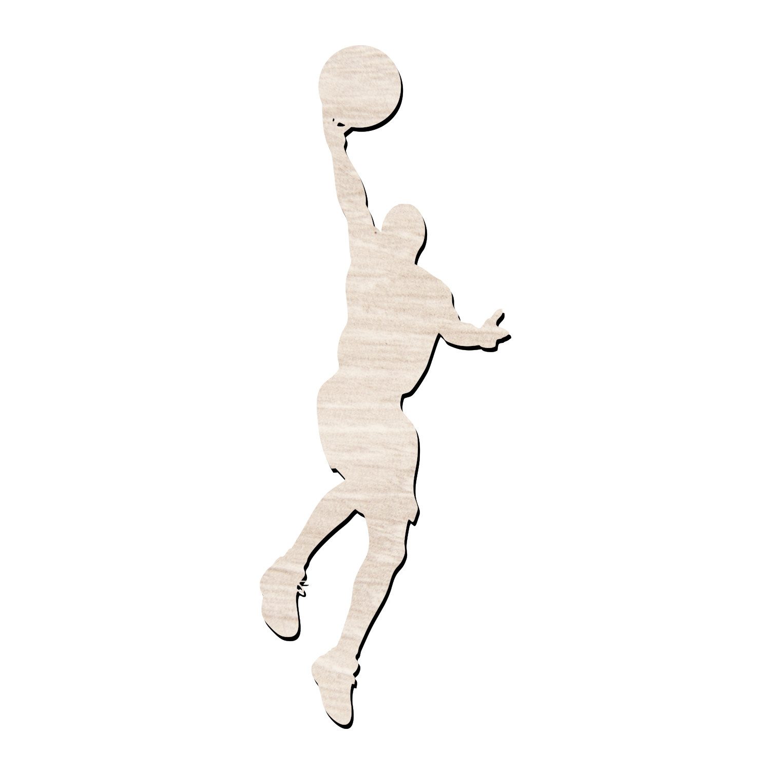 Namofactur LED Dekolicht Basketball Spieler - Dekoobjekt aus Holz mit Sport günstig online kaufen