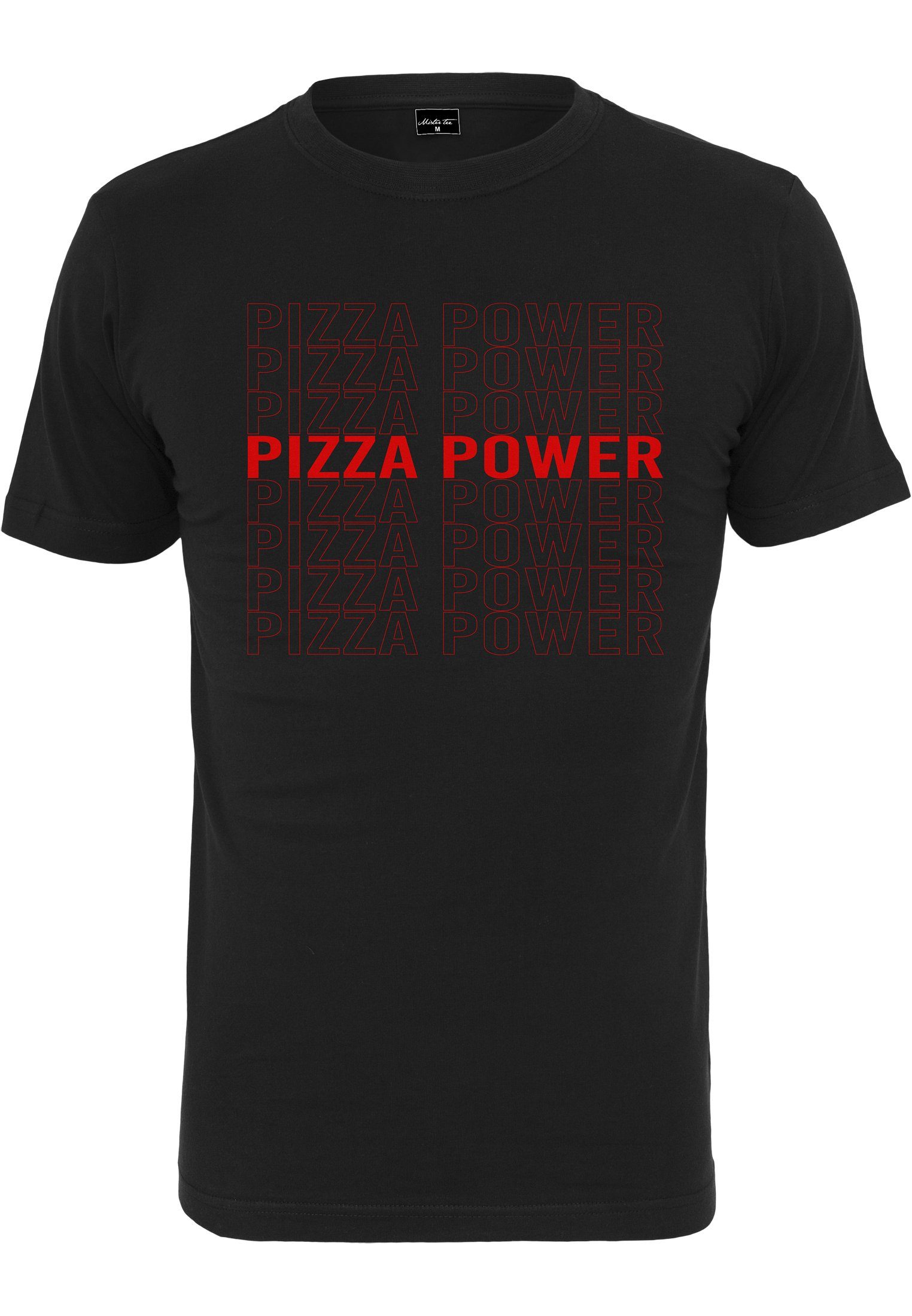 MisterTee Kurzarmshirt Tee (1-tlg) Herren Pizza Power