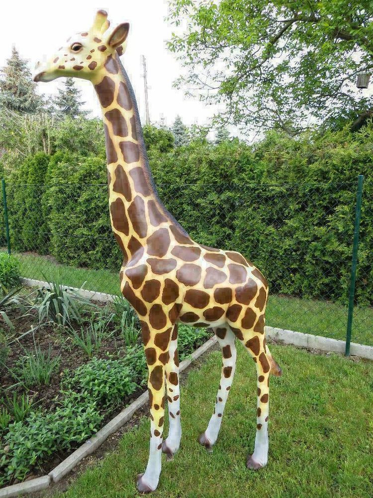 Gartenfigur XXL Premium gr. Giraffe Kind lebensgross 210 cm Baby Deko
