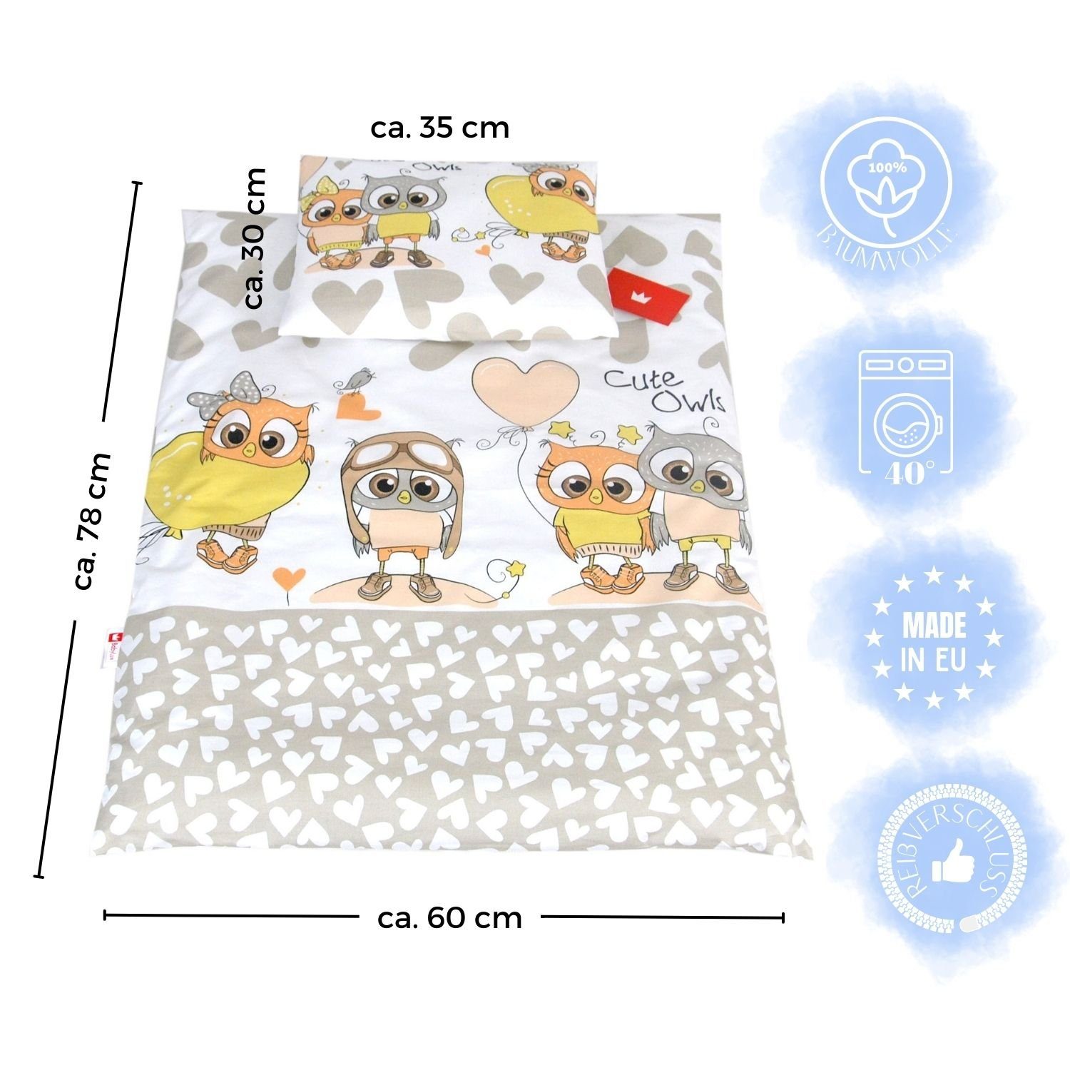 BabyLux Babybettbezug BABYLUX 2tlg.Set BEZUG Kinderwagen günstig online kaufen