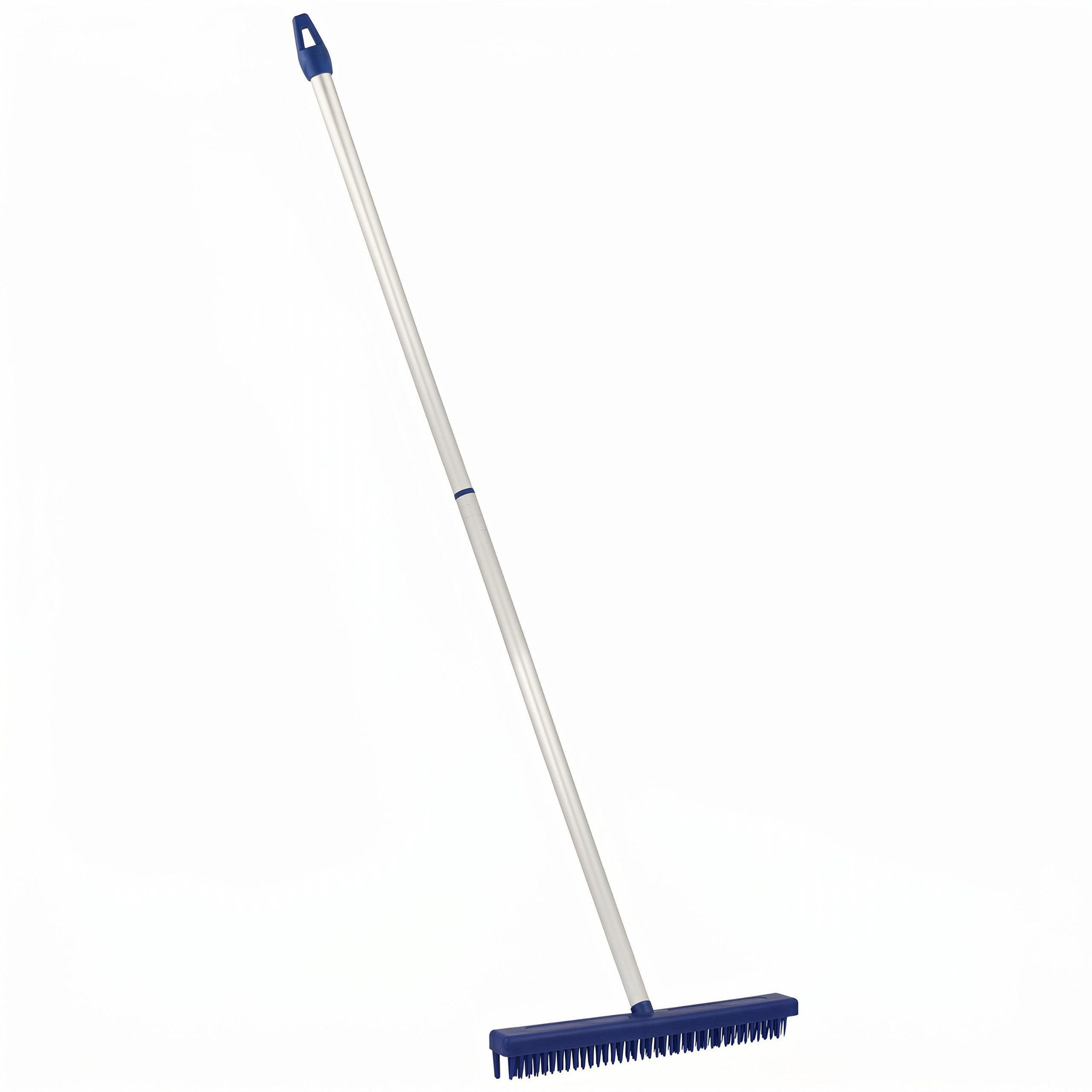 Lantelme Teppichkehrer Fransenkamm Blau mit Alu Stiel 70cm für Teppichkamm, Teppich, Deutsche Herstellung, zum ausrichten der Fransen an Teppichen