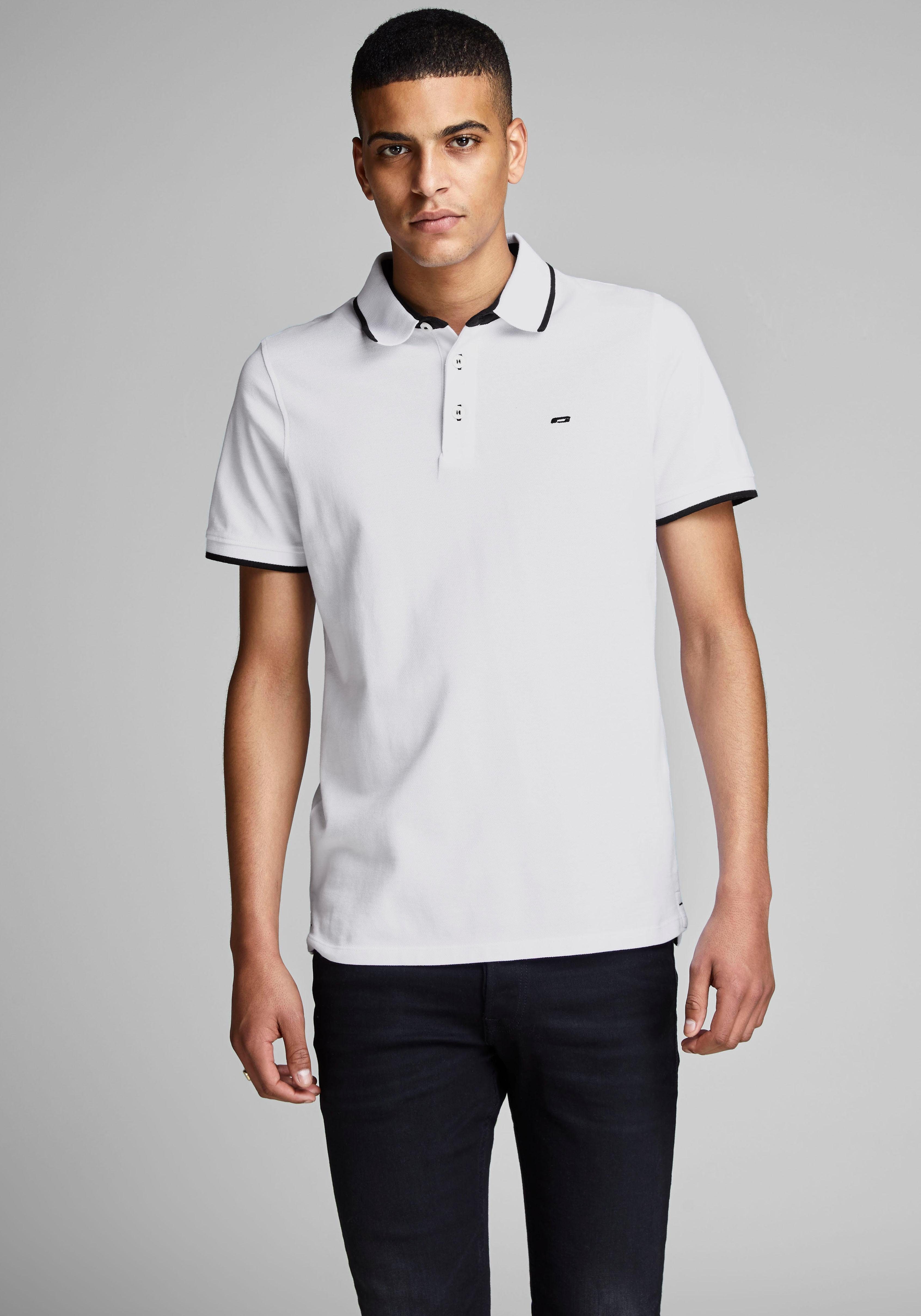 Jack & Jones Poloshirt JJEPAULOS Poloshirt mit klassischem Kragen und figur günstig online kaufen