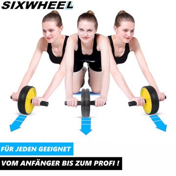 MAVURA AB-Roller SIXWHEEL Bauchroller Bauch Weg Trainer Bauchmuskeltraining, Fitness Bauchrad AB Trainer inkl. Kniematte