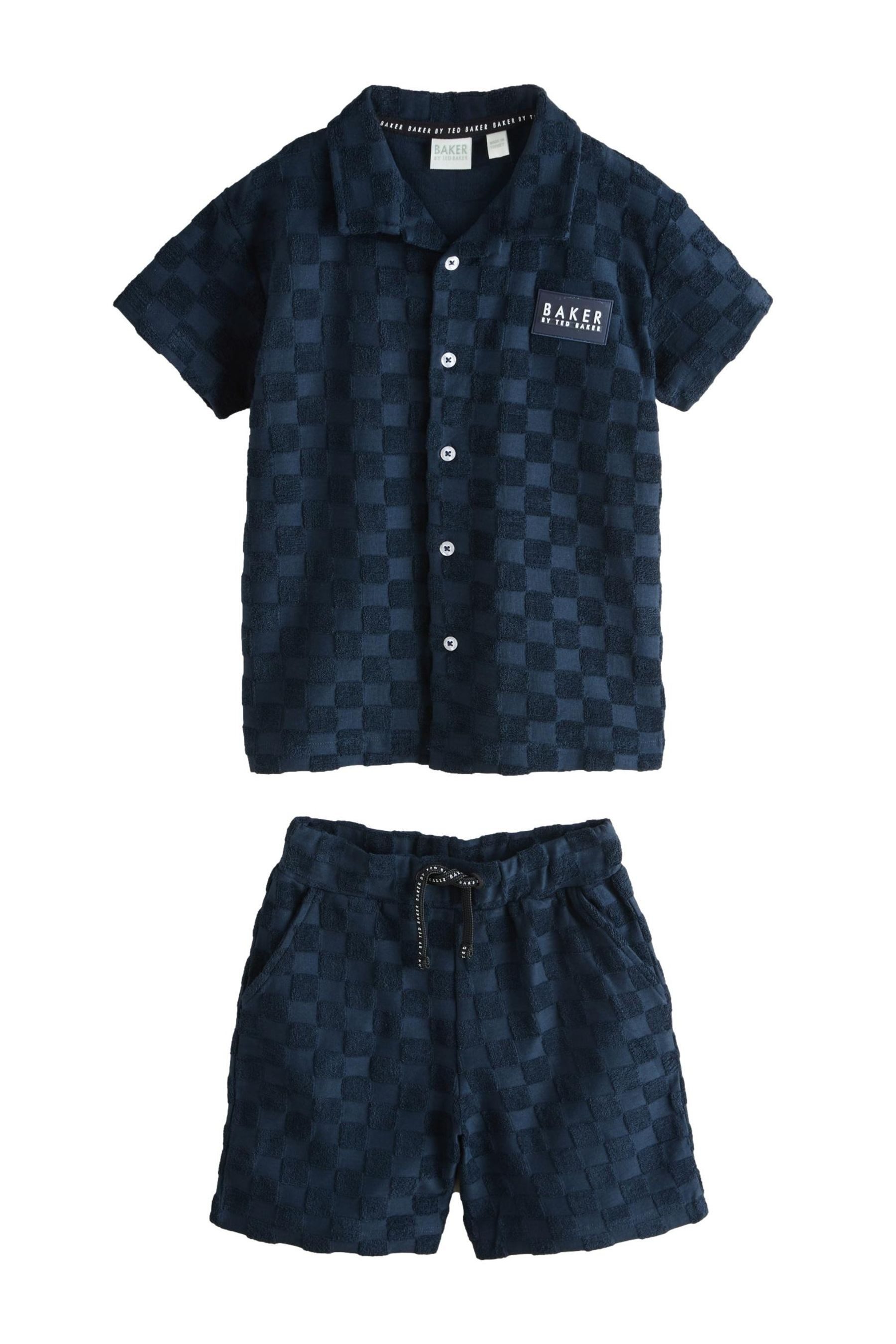 Shirt & Shorts Frottee-Hemd und Shorts im Set