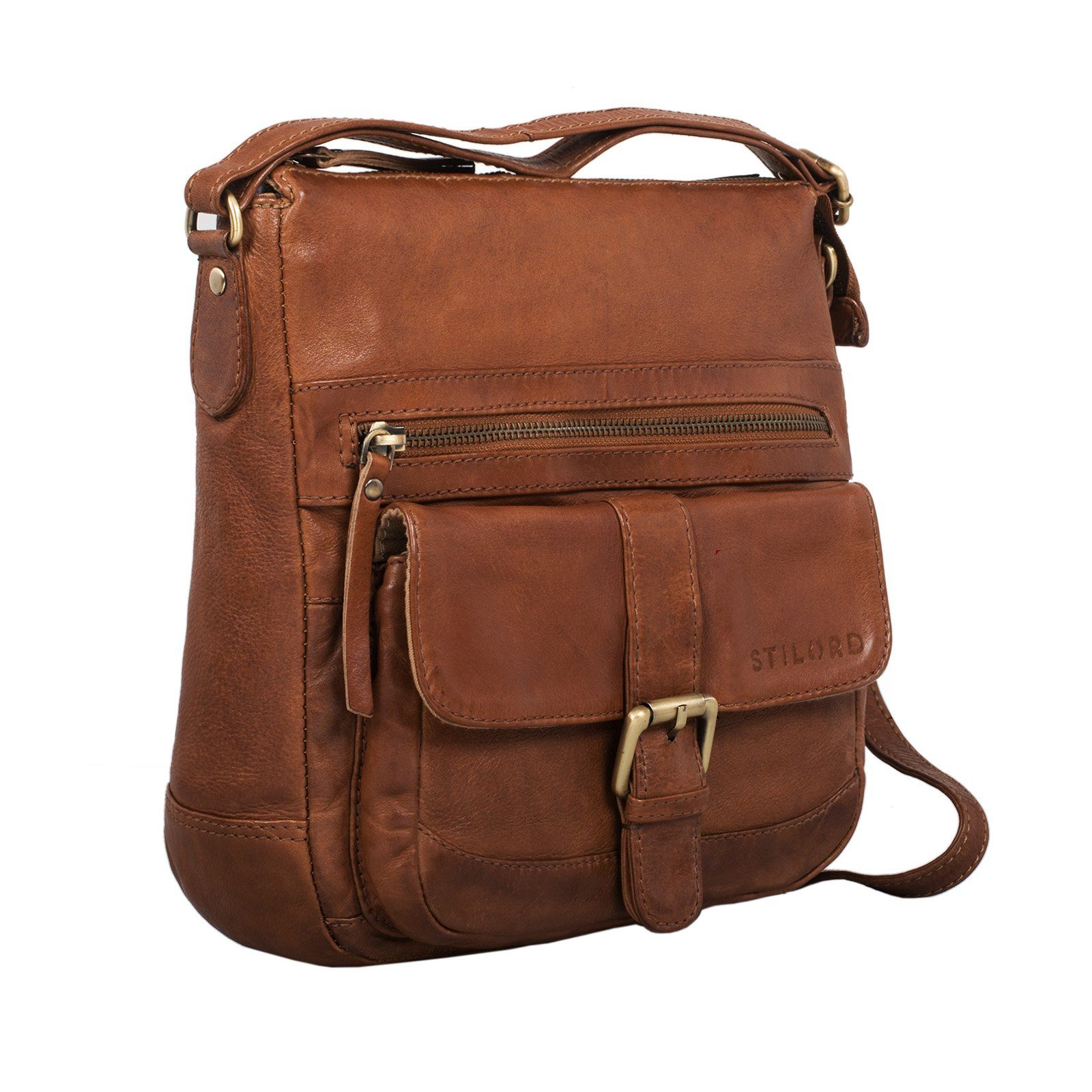 STILORD Handtasche "Louise" Vintage Umhängetasche Leder Damen