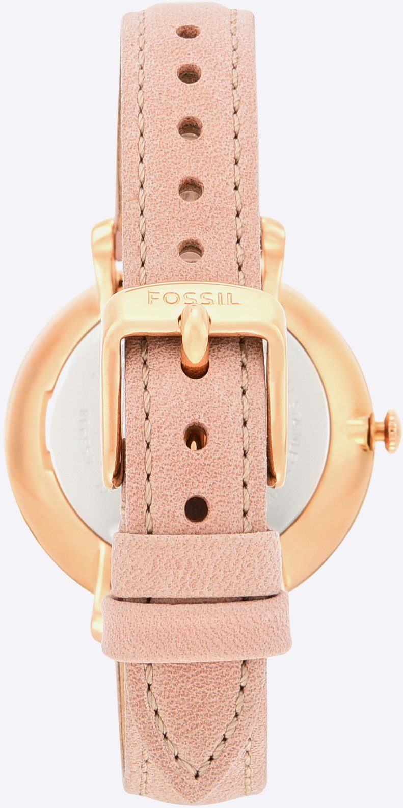 Fossil Quarzuhr JACQUELINE ES3988, Armbanduhr, Damenuhr, Datum, analog, Lederarmband