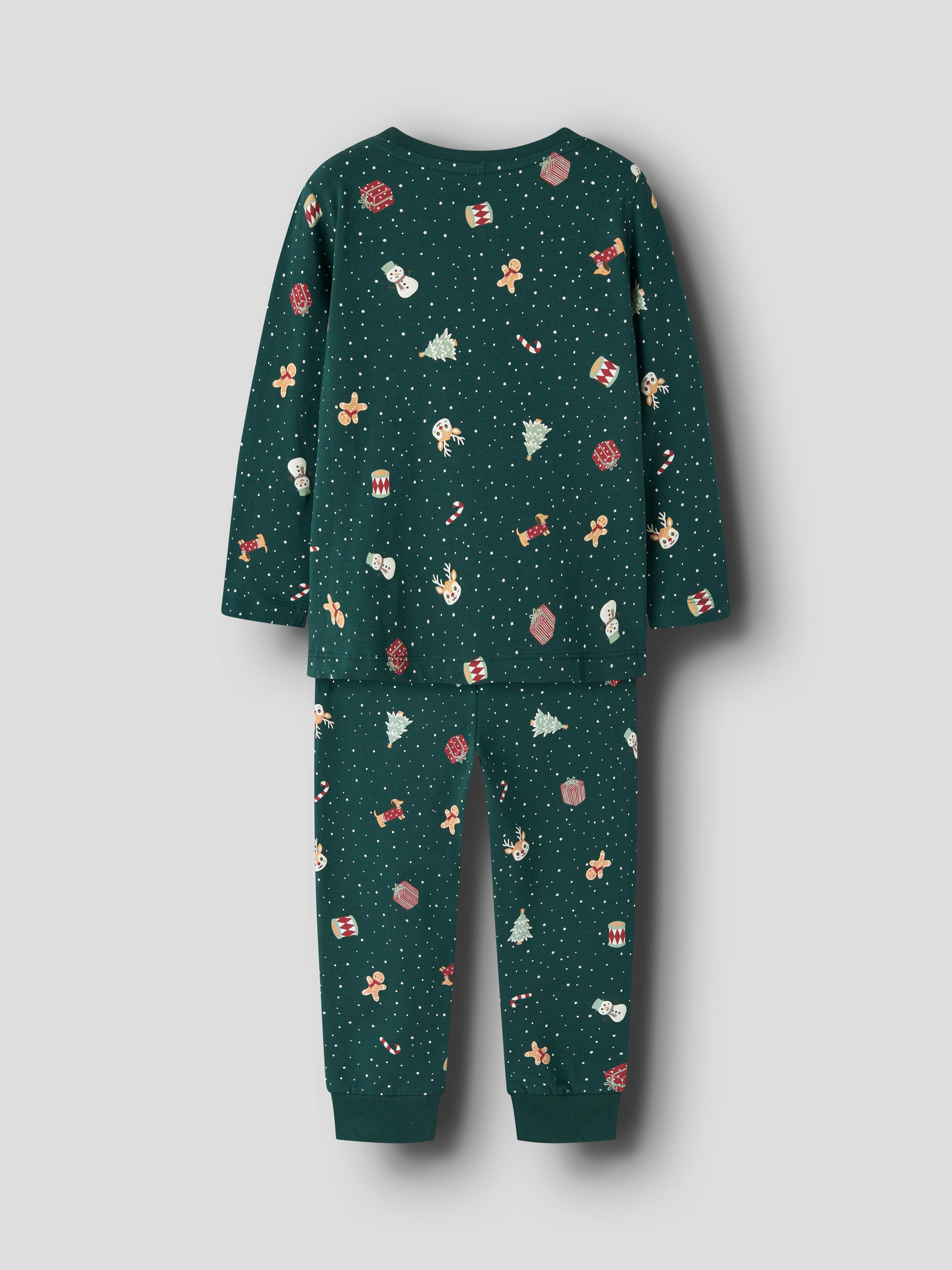 Name It Schlafanzug NMNVISMAS LS NIGHTSET (Set, 2 tlg) Weihnachten, Baumwollmischung