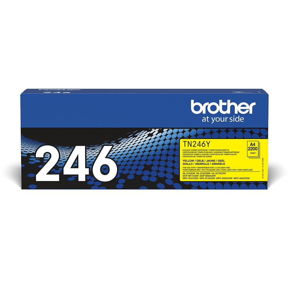Brother Toner TN-246Y Gelb (ca. 2200 Seiten) Tintenpatrone