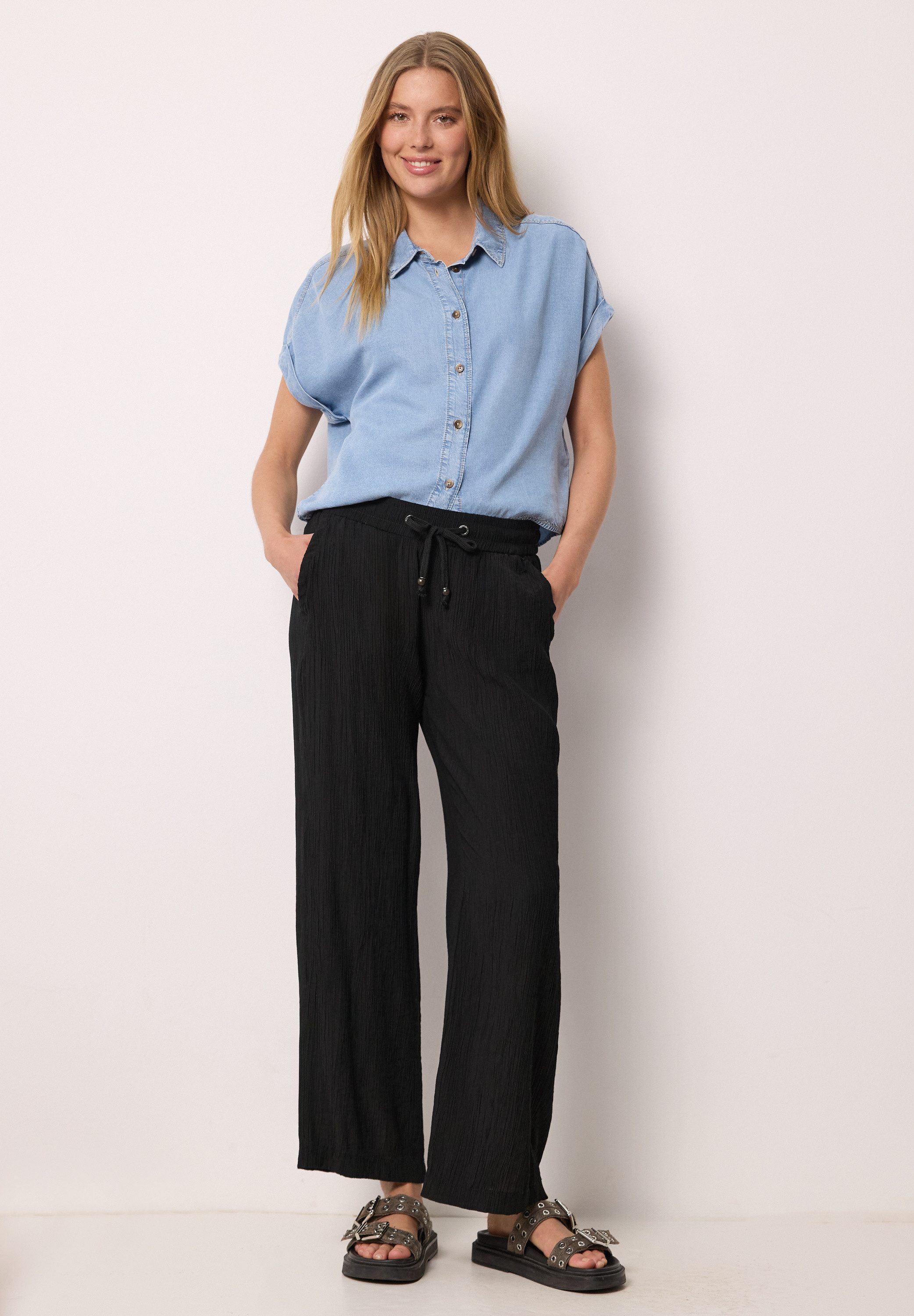 STREET ONE STUDIO Culotte satinierte Viskose