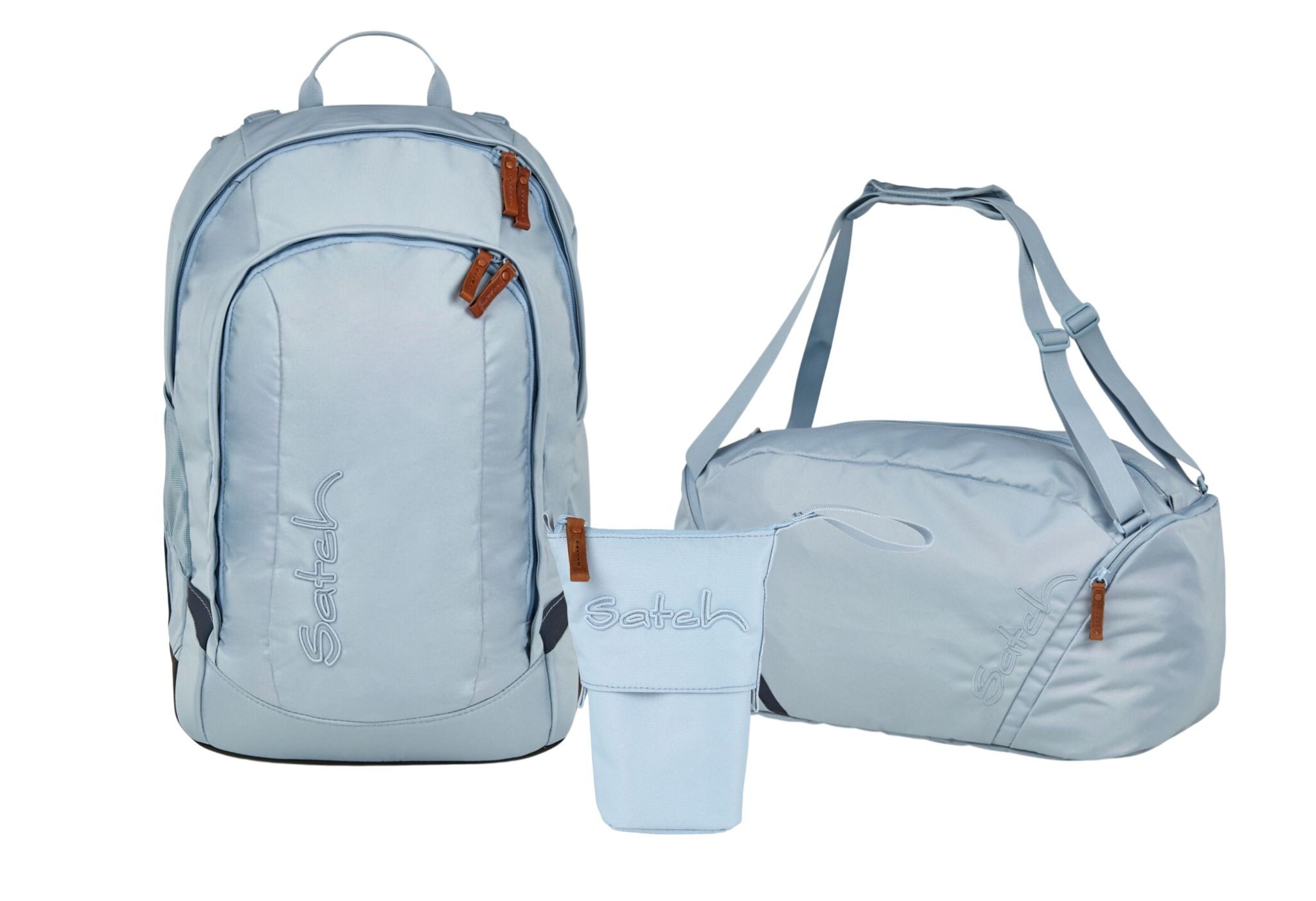 Schulranzen Schulrucksack-Set AIR Nordic Ice Blue 3-teilig