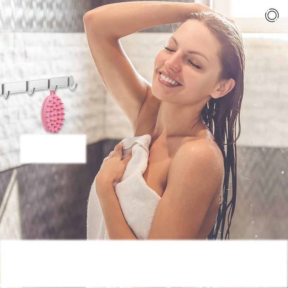 CTGtree Badebürste 2-seitige Silikon-Körperbürste zur Haut und Haarreinigung, 1-tlg