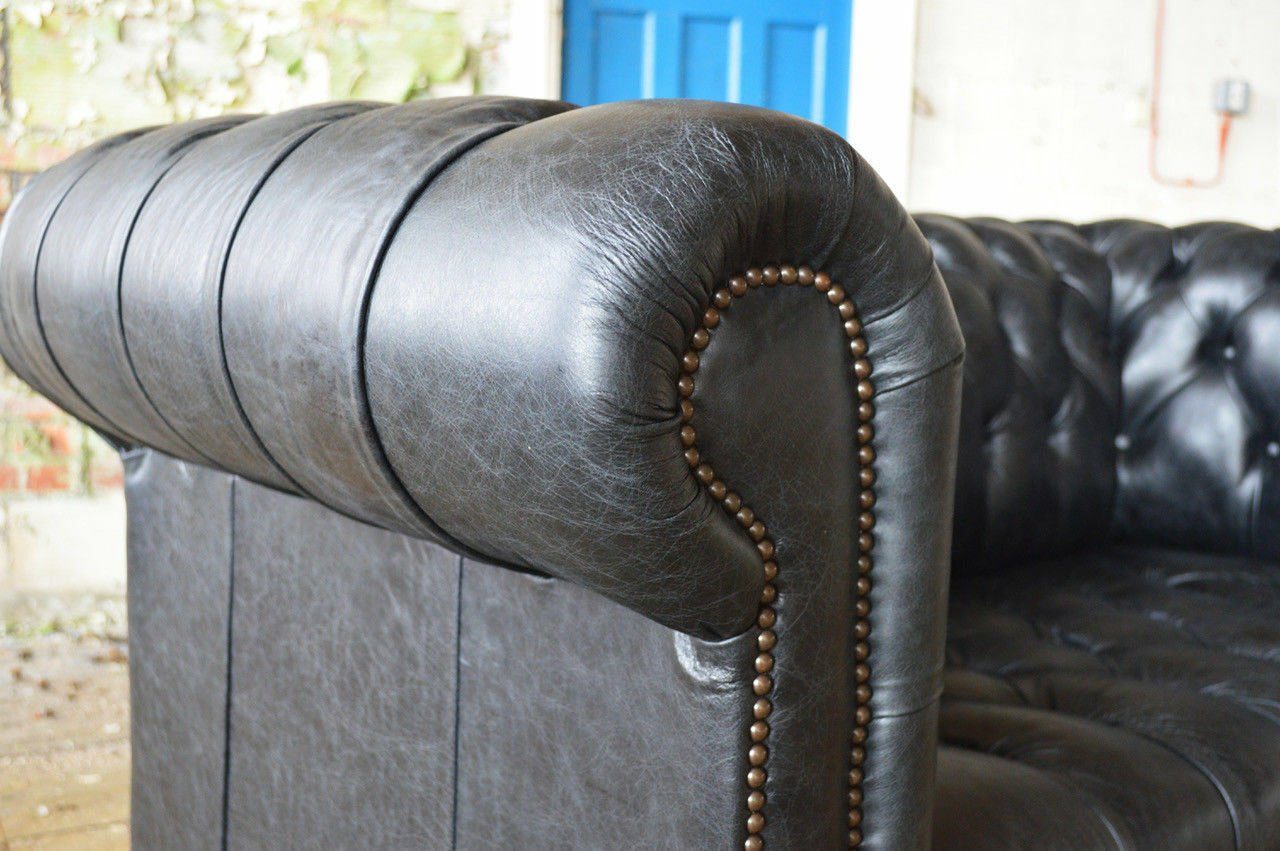 JVmoebel 2-Sitzer Chesterfield Design Luxus Chesterfield Leder Design Luxus Garnitur Sitz Sofa Couch Couch Polster #R2, Sofa Polster Garnitur Sitz Leder