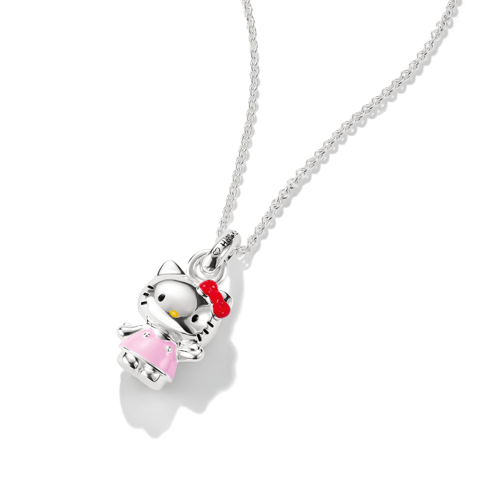 THOMAS SABO Kette mit Anhänger THOMAS SABO ♡ Hello Kitty Kette klassisch rosa, Emaille