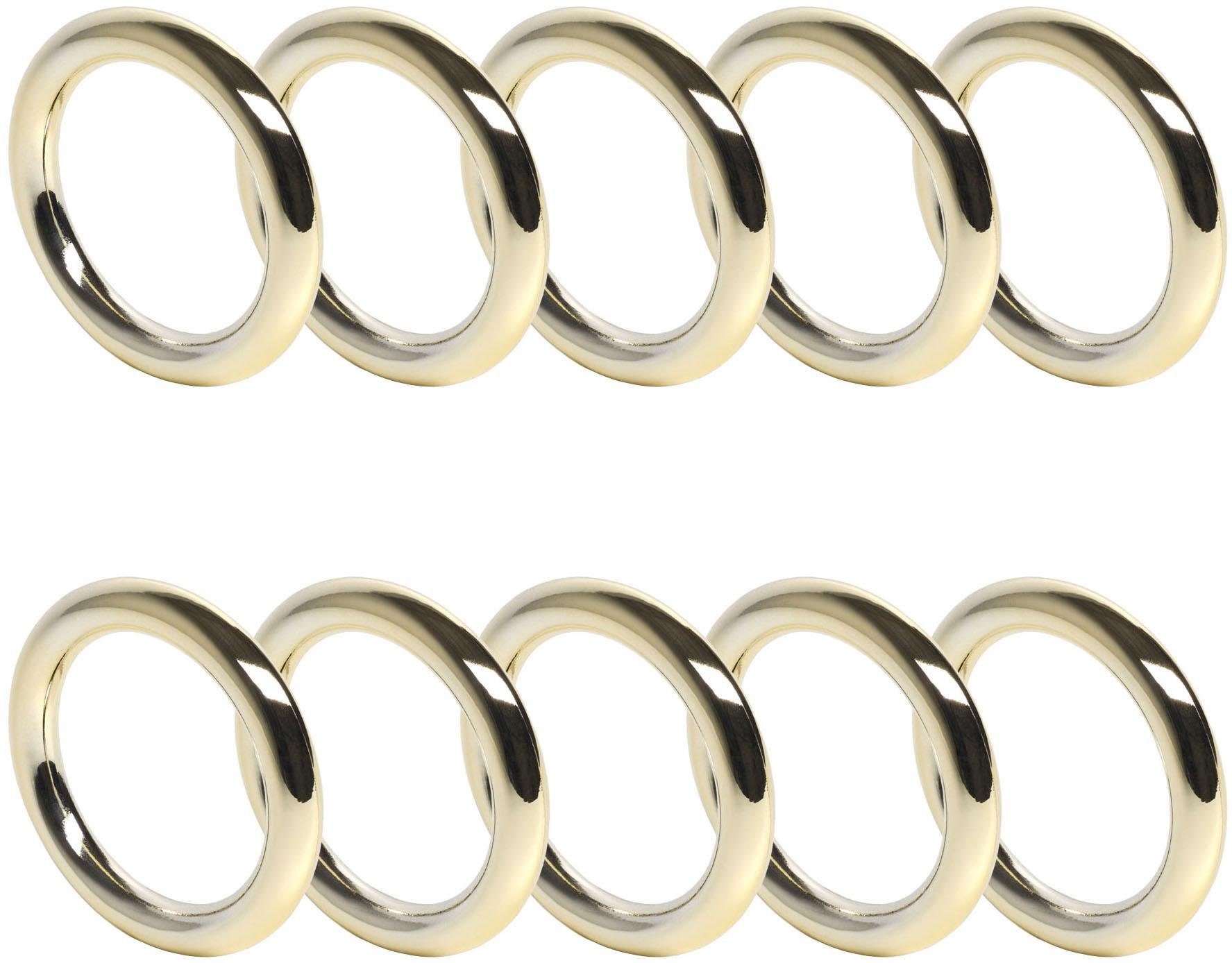 Liedeco Gardinenring, Gardinenstangen, (Packung, 10-St., mit günstig online kaufen