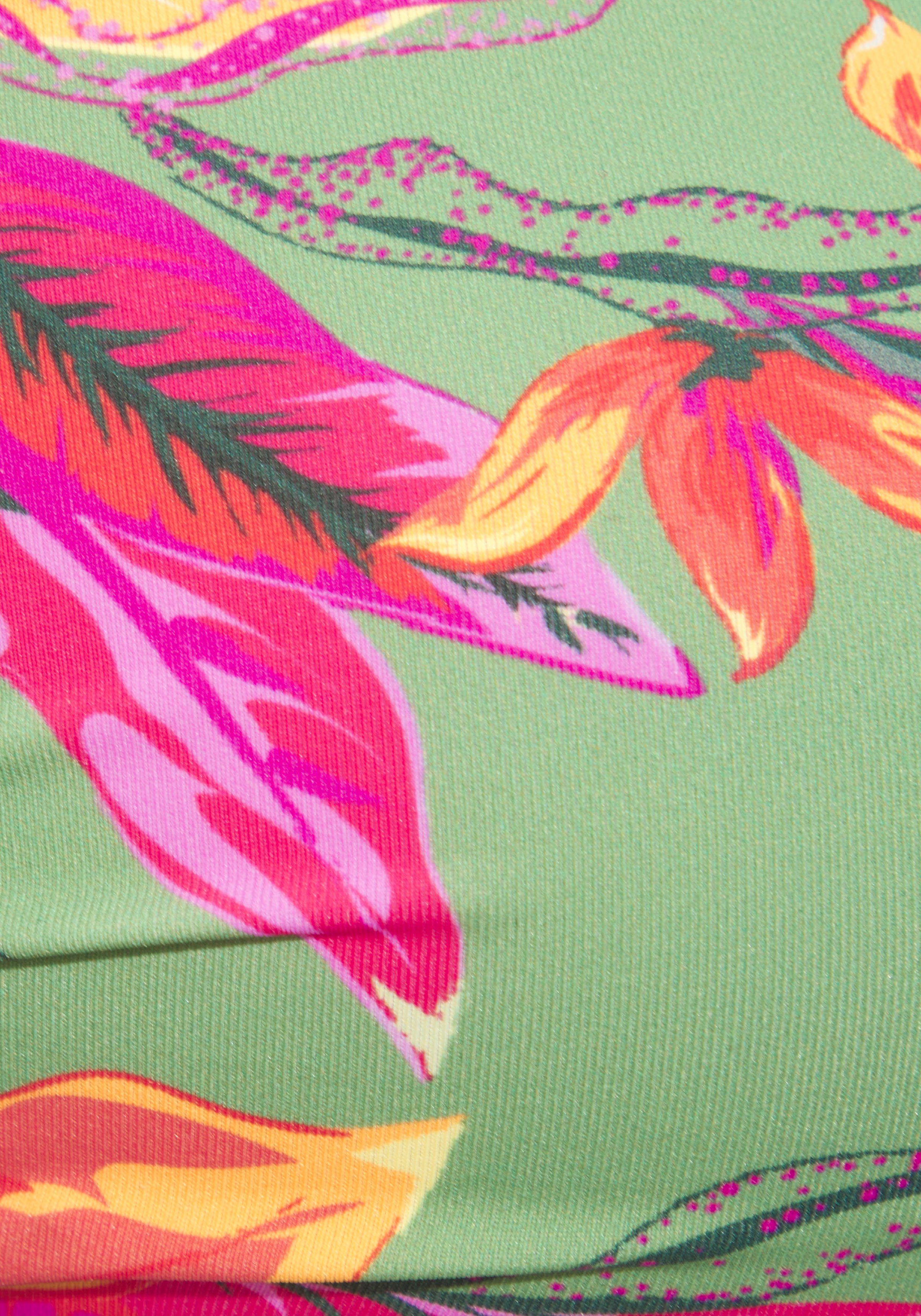 LASCANA Bügel-Bandeau-Bikini-Top Malia, mit tropischem Print – Bild 4 von 5