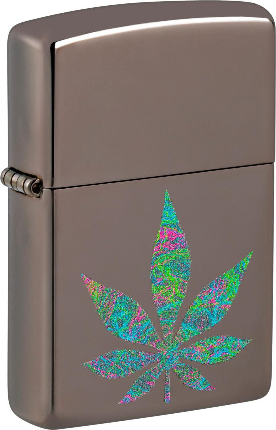 Feuerzeug ZIPPO Benzinfeuerzeug "Funky Cannabis" Motiv