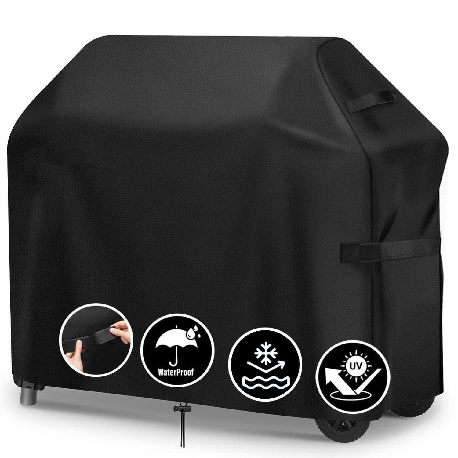 LuxusKollektion Grill-Schutzhülle Grillabdeckung wetterfest 117x66x117cm (1-St)