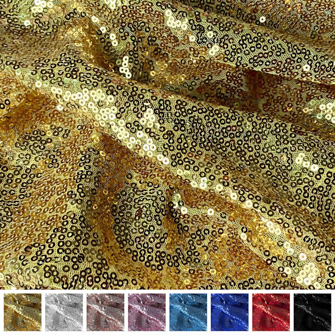 Event Kauf Stoff Paillettenstoff Meterware, Breite 150 cm