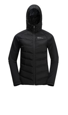 Jack Wolfskin Fleecejacke TASMAN DOWN HYBRID W wärmende Hybrid-Kapuzenjacke für jeden Trail