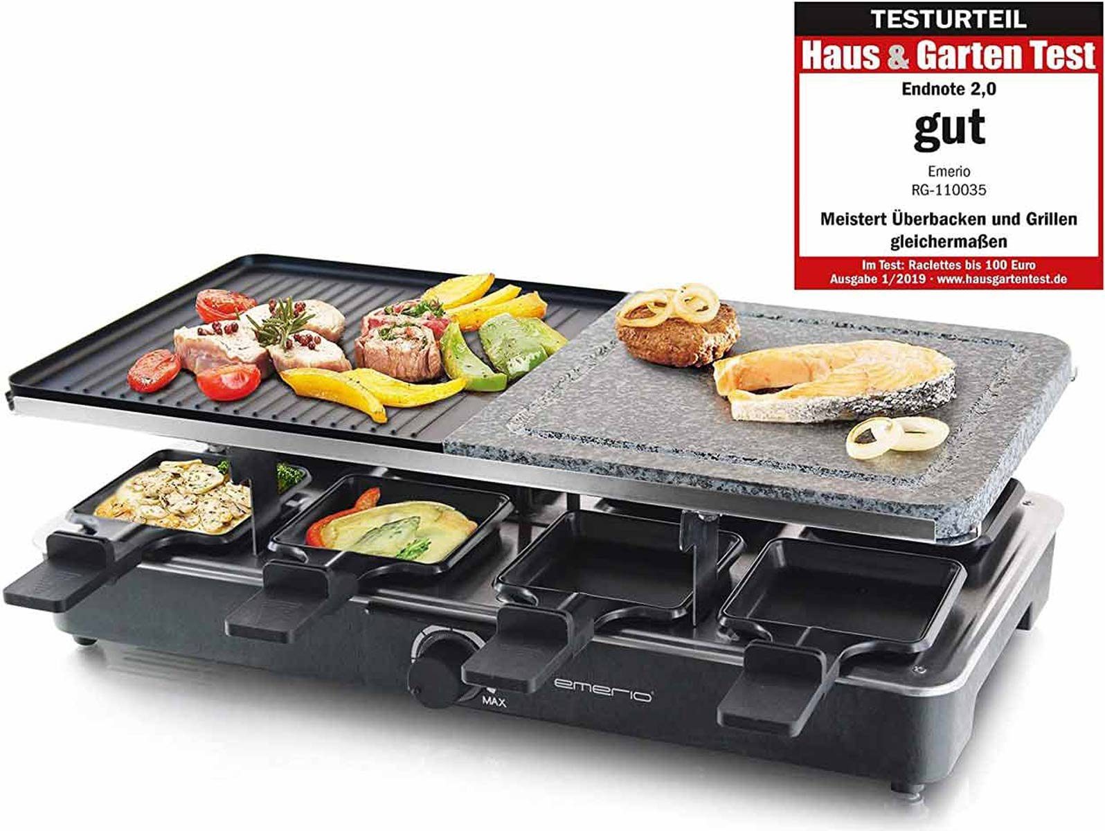 heißer Raclettepfännchen, Stein, W 8 Emerio 1400 Raclette RG-110035