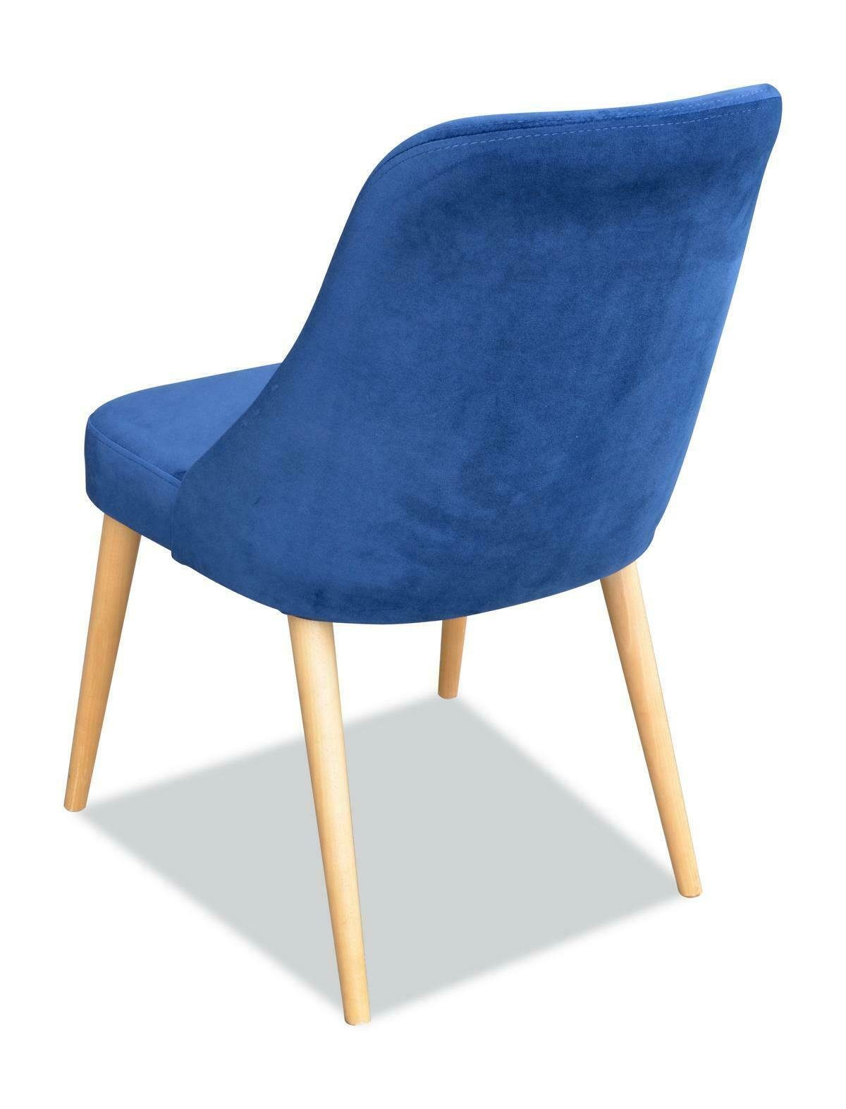Stuhl, Stühle Holz Möbel 6x Stuhl Gruppe Küche Textil Stoff Garnitur JVmoebel Stühle Esszimmer