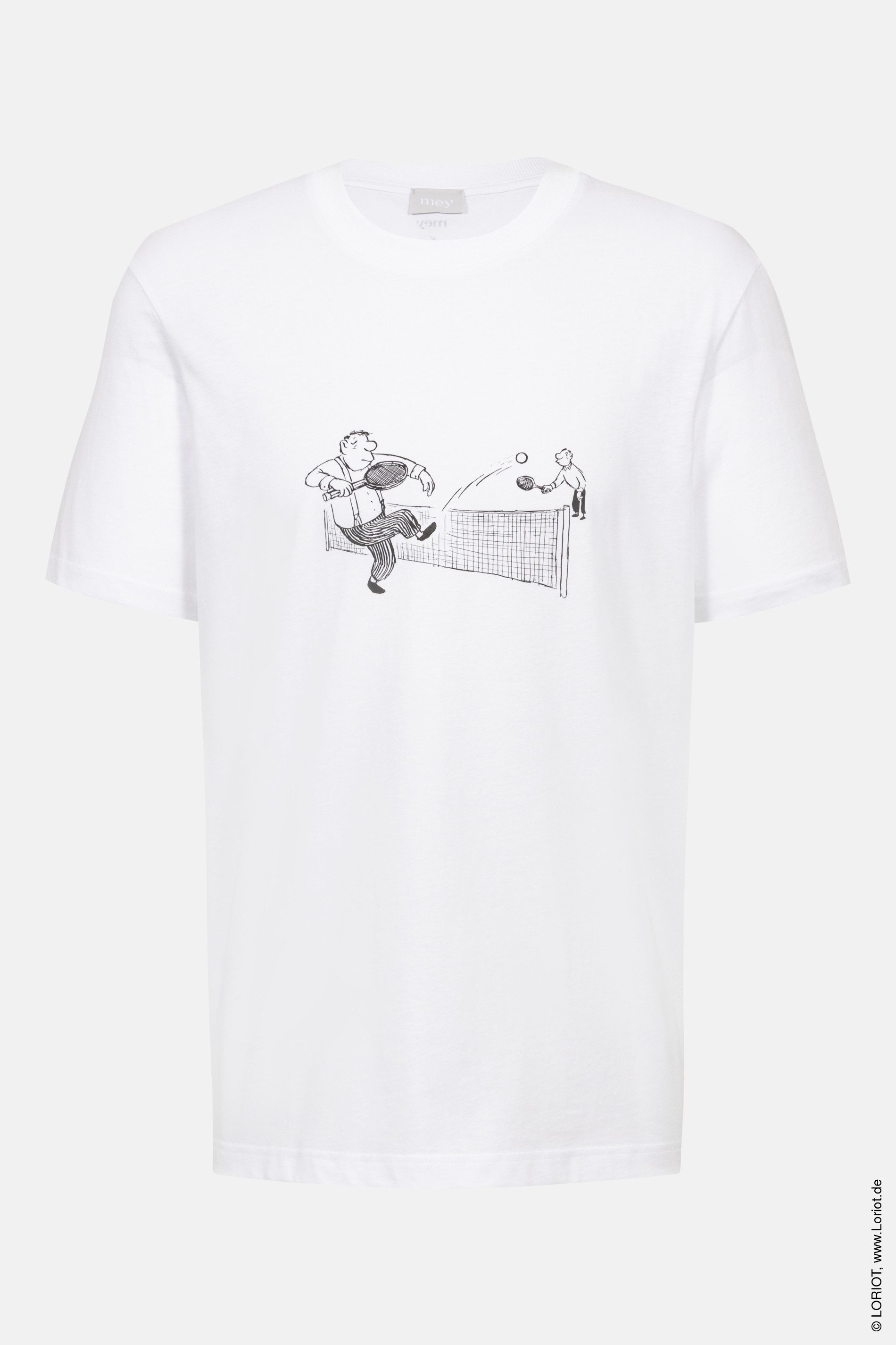 Mey Pyjamaoberteil Mey male T-Shirt kurzarm Serie mey x LORIOT (1-tlg) Limited Edition mit LORIOT