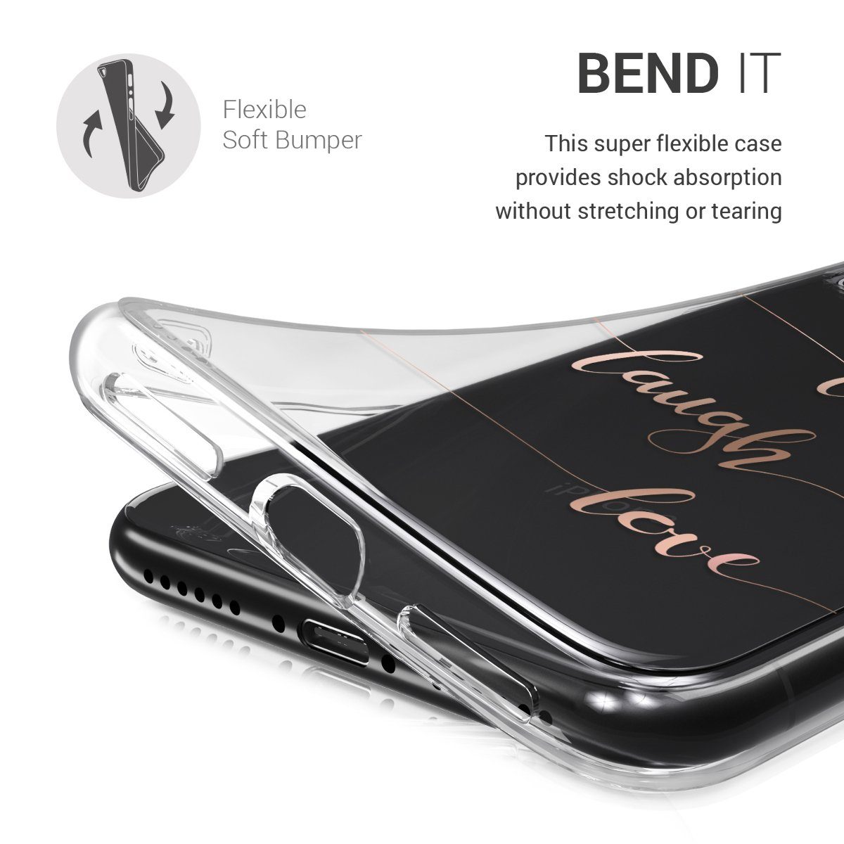 kwmobile Handyhülle Hülle für Apple iPhone X, Handyhülle Silikon Case - Schutzhülle Handycase