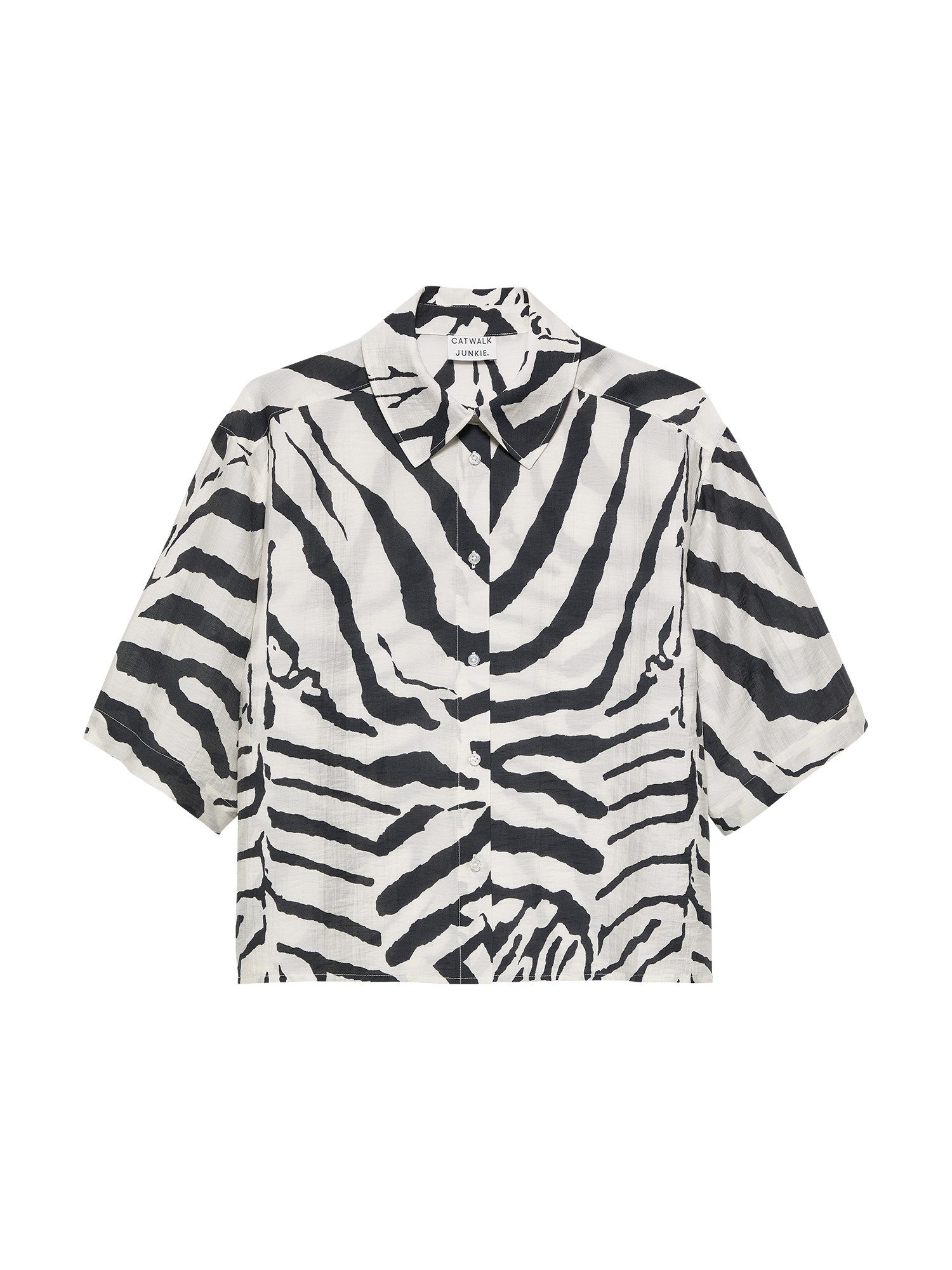 Catwalk Junkie Kurzarmbluse Short sleeve zebra blouse