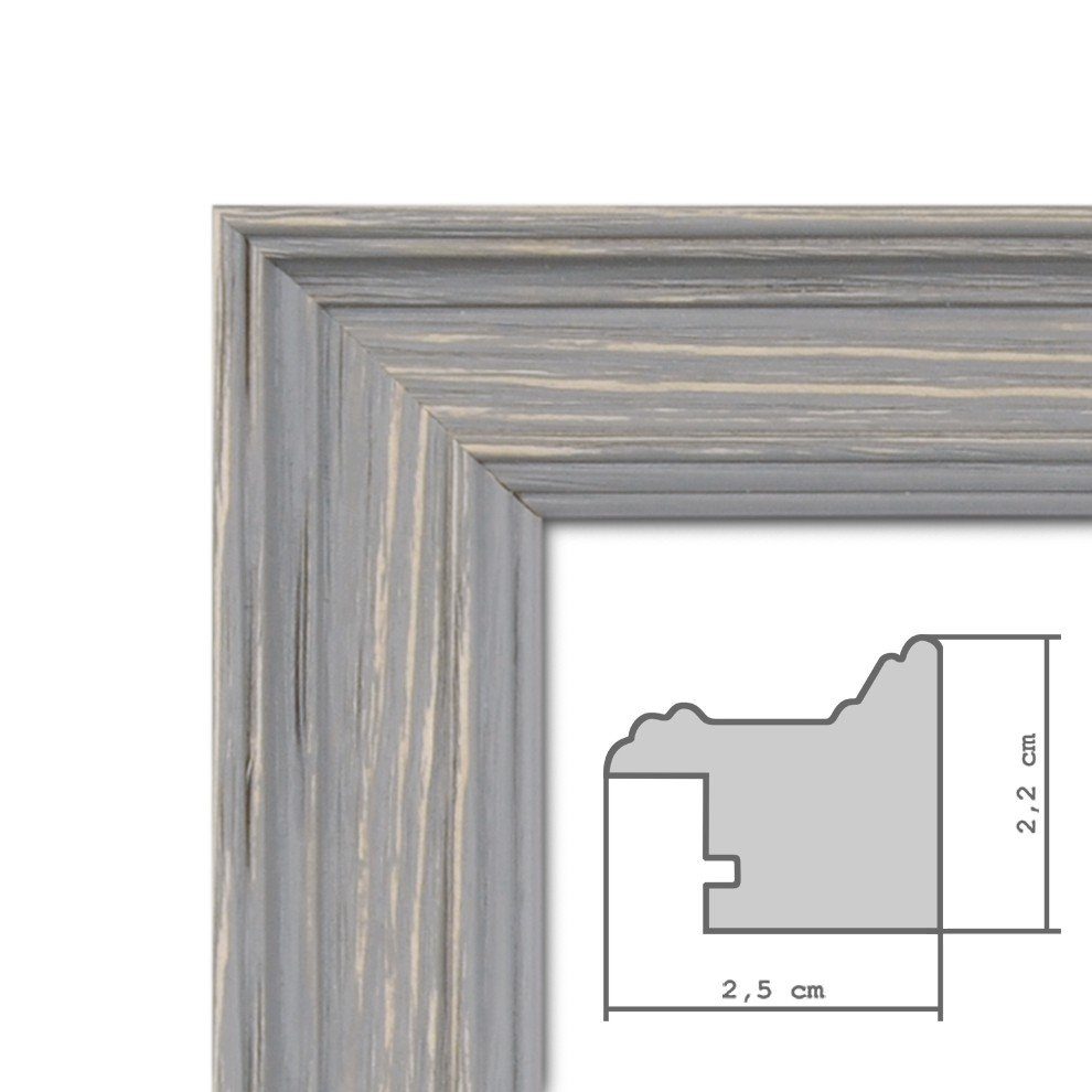 PHOTOLINI Bilderrahmen 3er Set Massivholz-Rahmen im günstig online kaufen