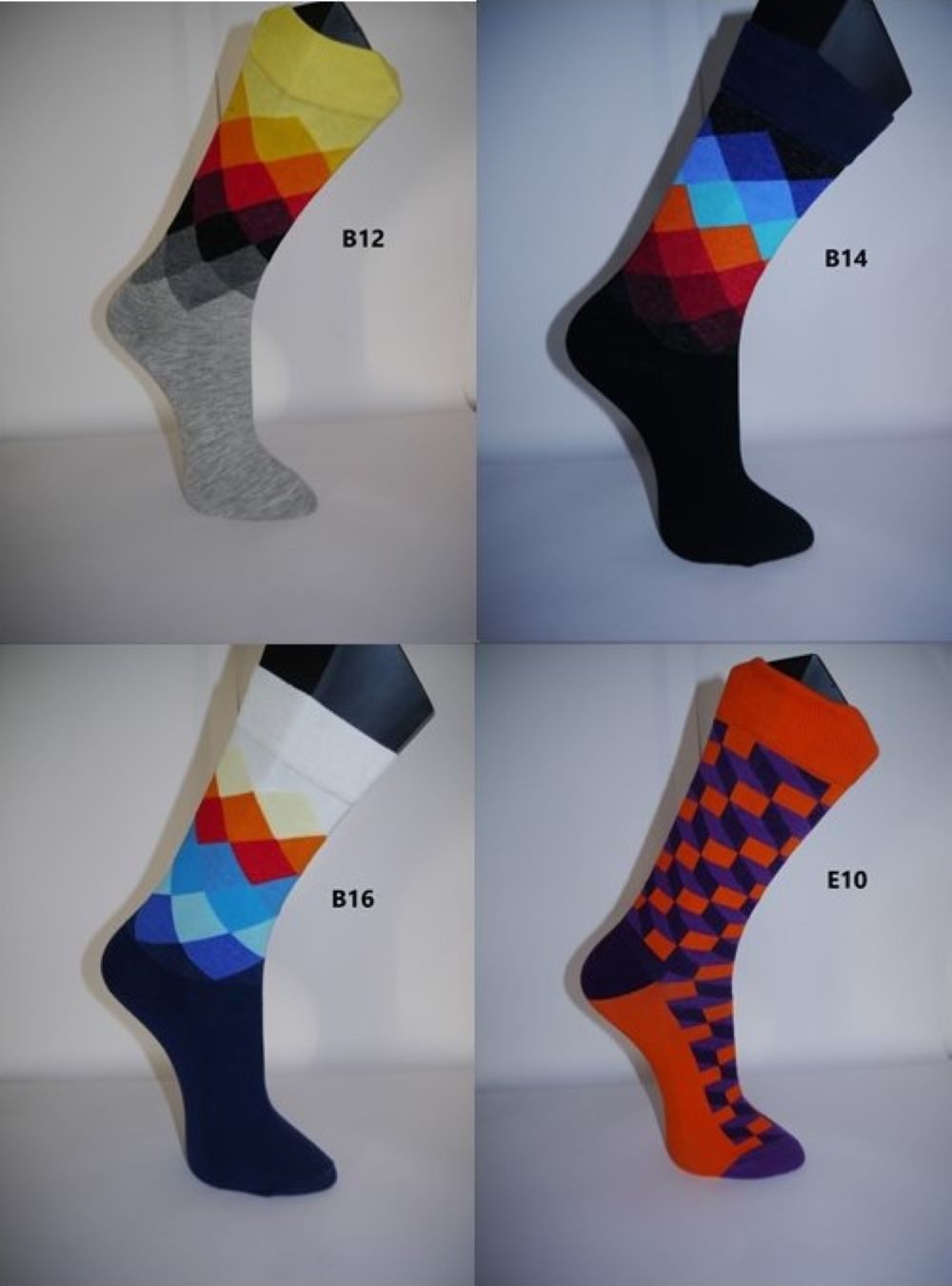 Illes-Laedchen Freizeitsocken 4 Paar Bunte Socken Freizeitsocken Businesssocken lustige Strümpfe viele Muster - sehr gute Qualität - Socks die happy machen