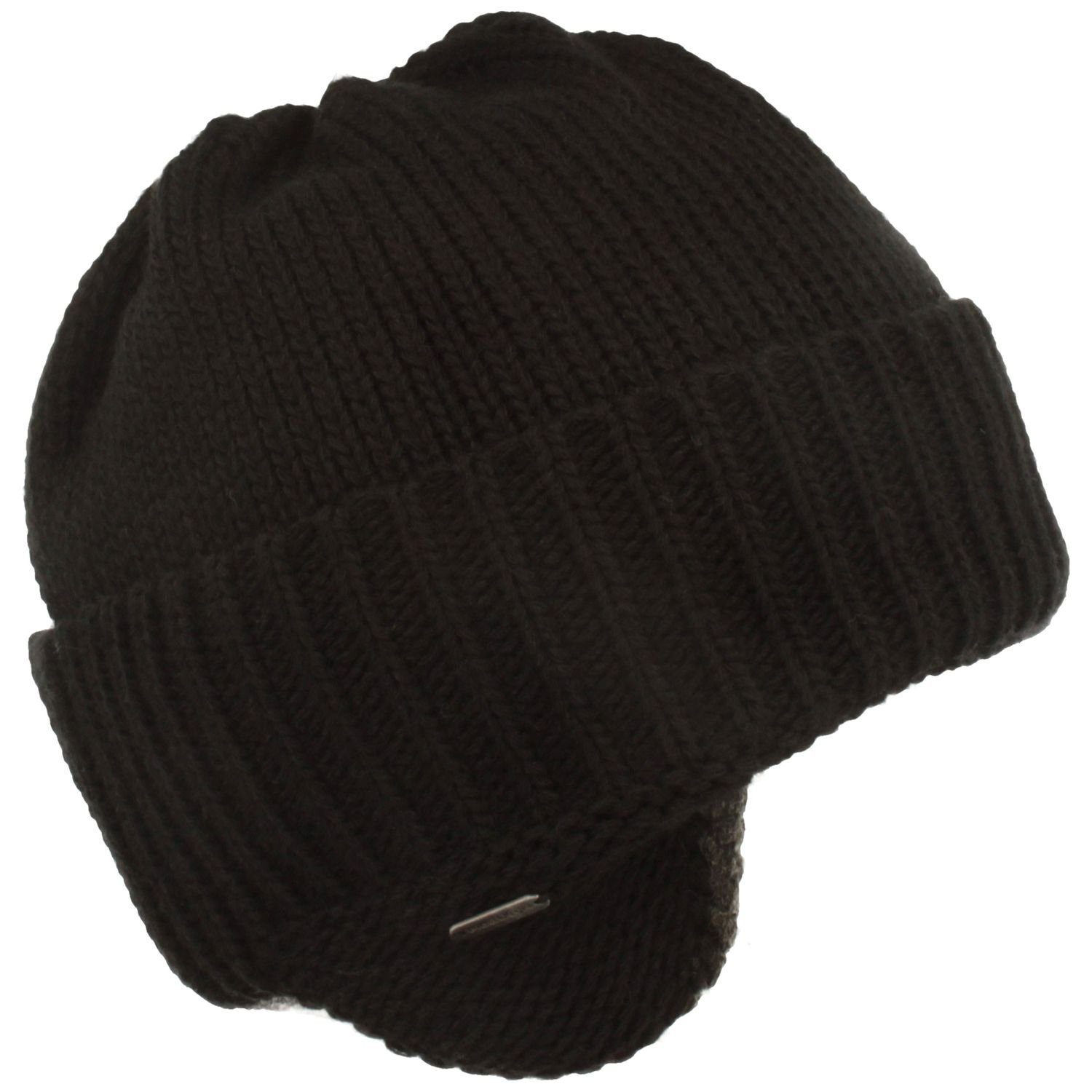 McBurn Strickmütze Strickmütze(Maski) Flieger-Optik mit Fleece/Umschlag