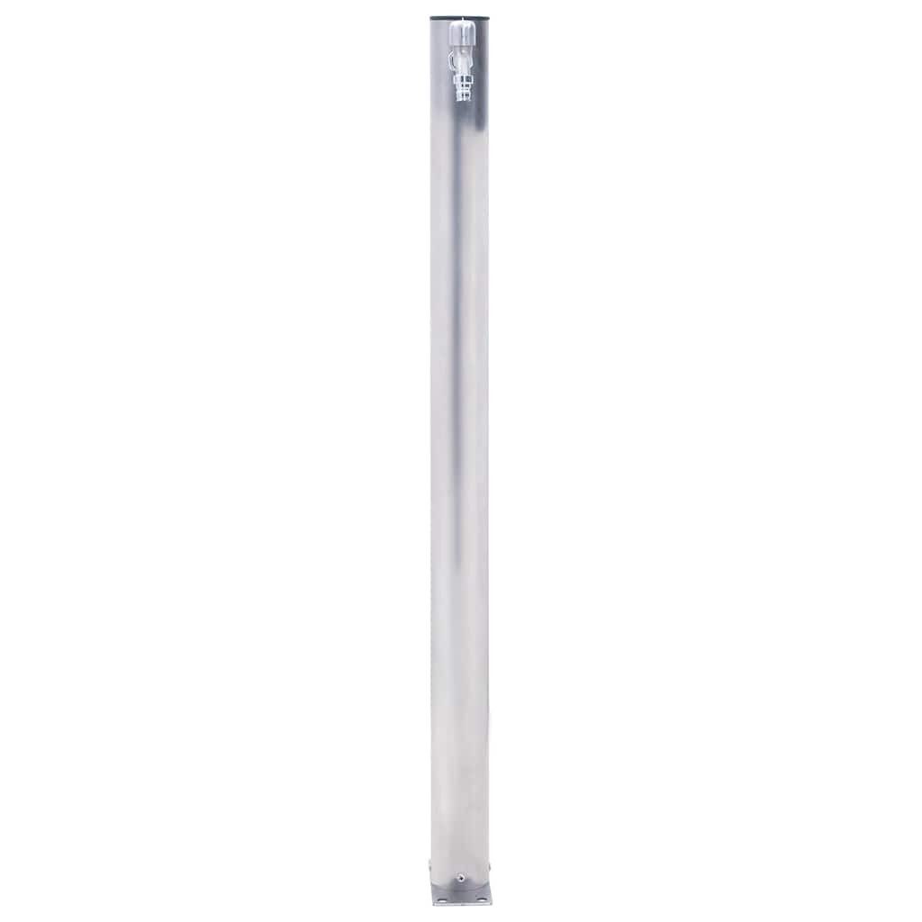 vidaXL Bewässerungssystem Wassersäule für den Garten 100 cm Edelstahl Rund, (1-tlg)
