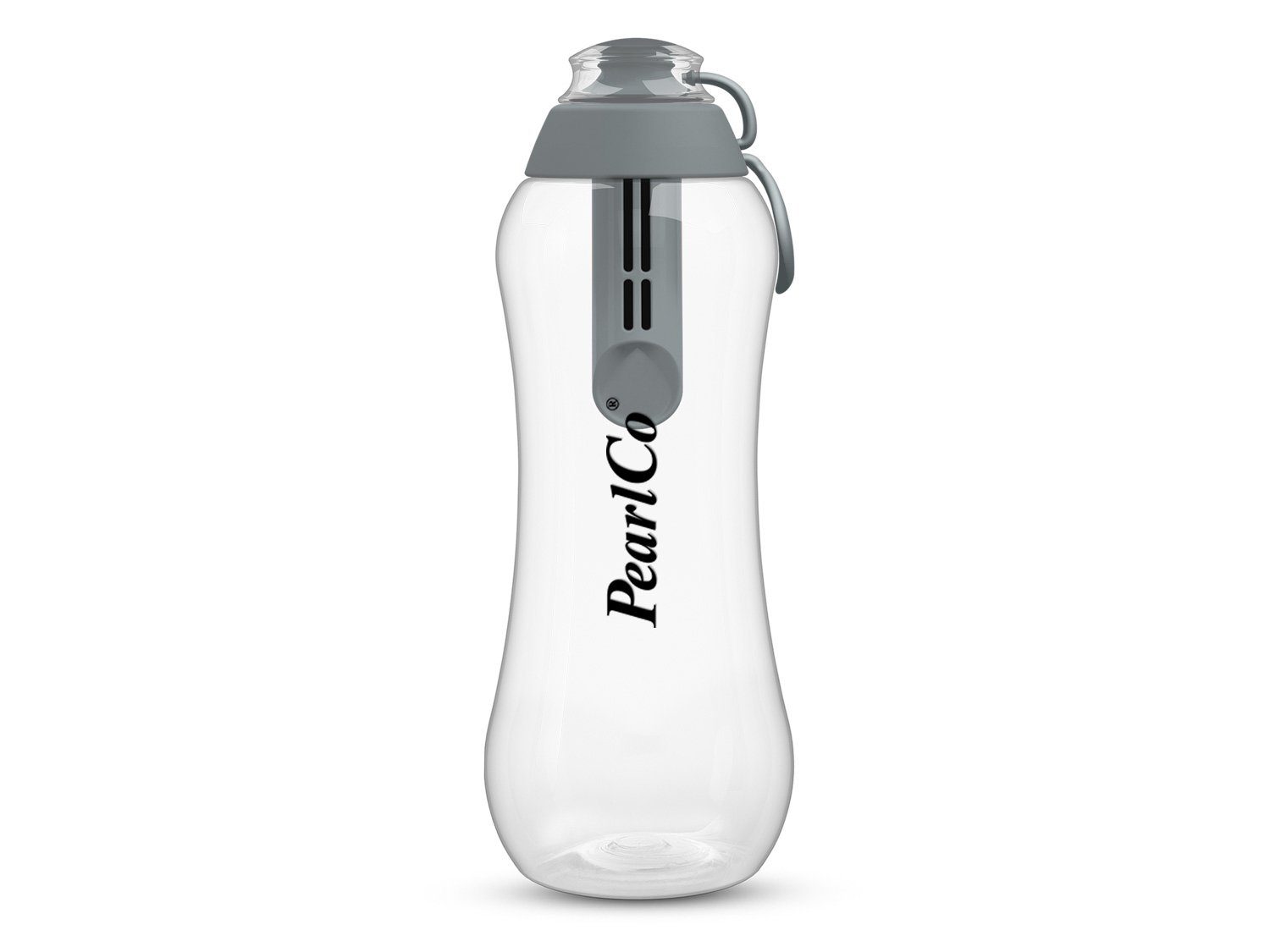 PearlCo Trinkflasche PearlCo Trinkflasche Mit Filter 0,7 Liter grau