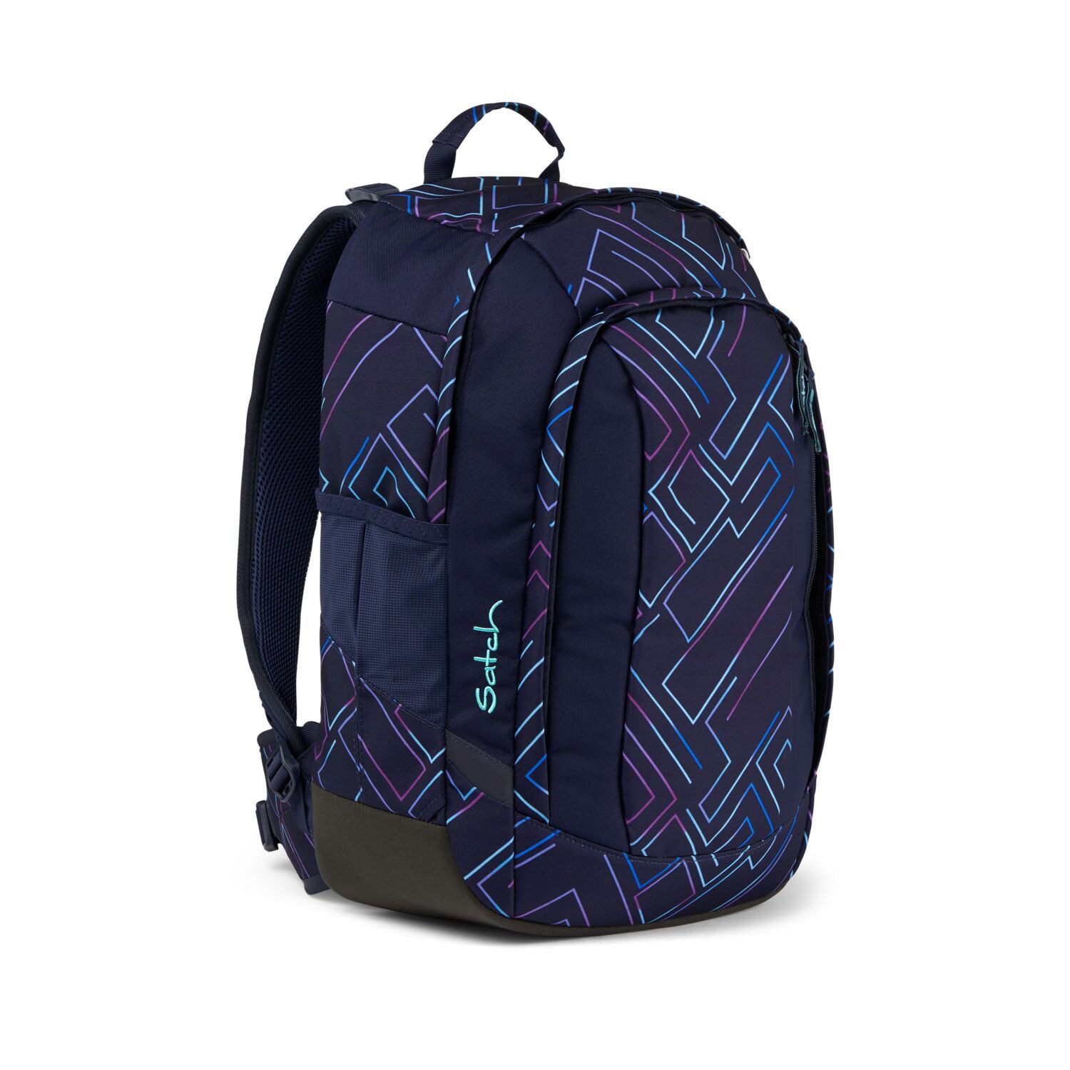 Satch Schulranzen Schulrucksack-Set AIR Purple Laser 2-teilig, Kollektion 23/24 (2-teilig), Laptop-Fach, Your-Size-System, Schulranzen – Bild 4 von 5