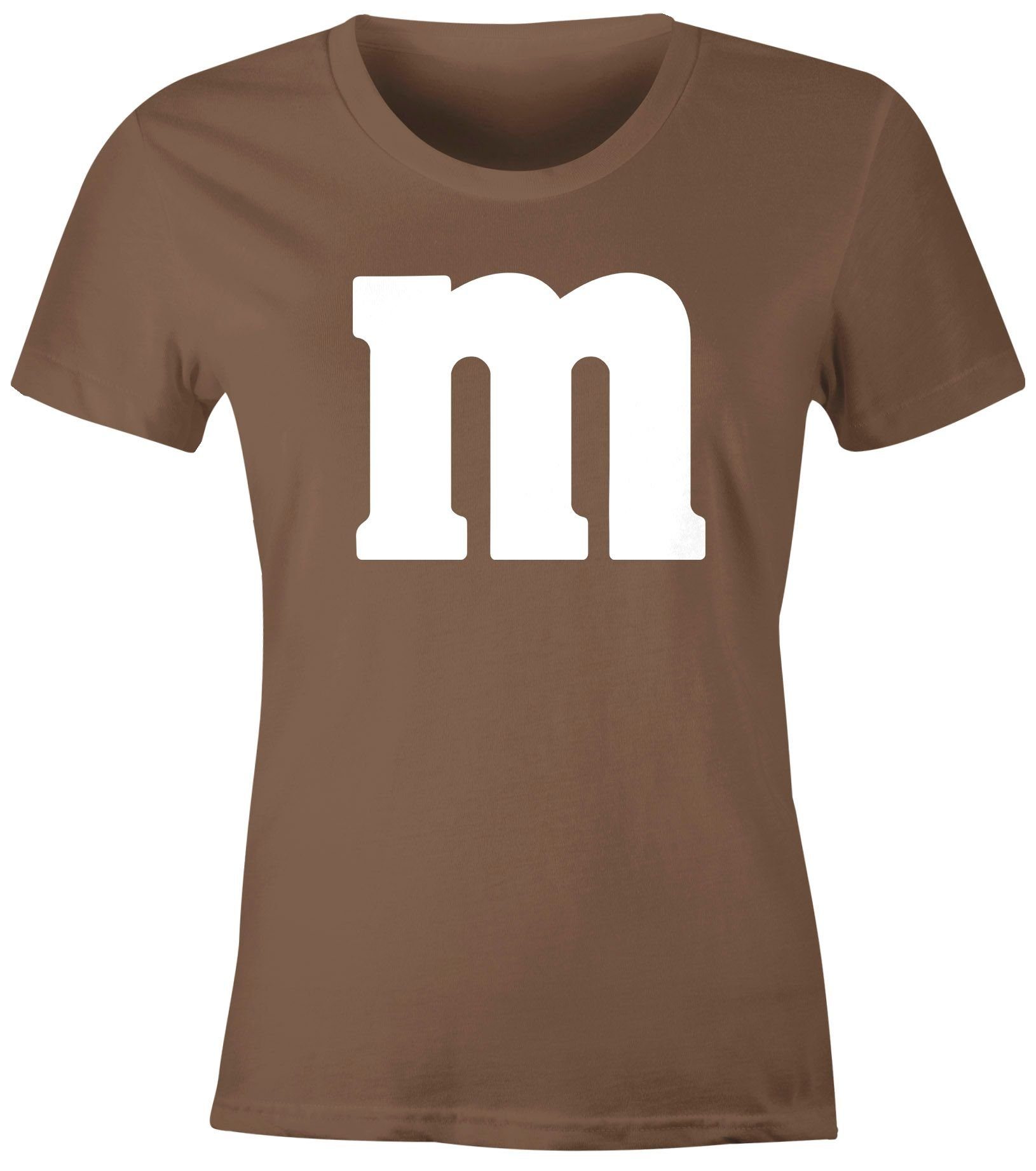 MoonWorks Print-Shirt »Damen T-Shirt Gruppen-Kostüm M Aufdruck Kostüm  Fasching Karneval Verkleidung Moonworks®« mit Print online kaufen | OTTO