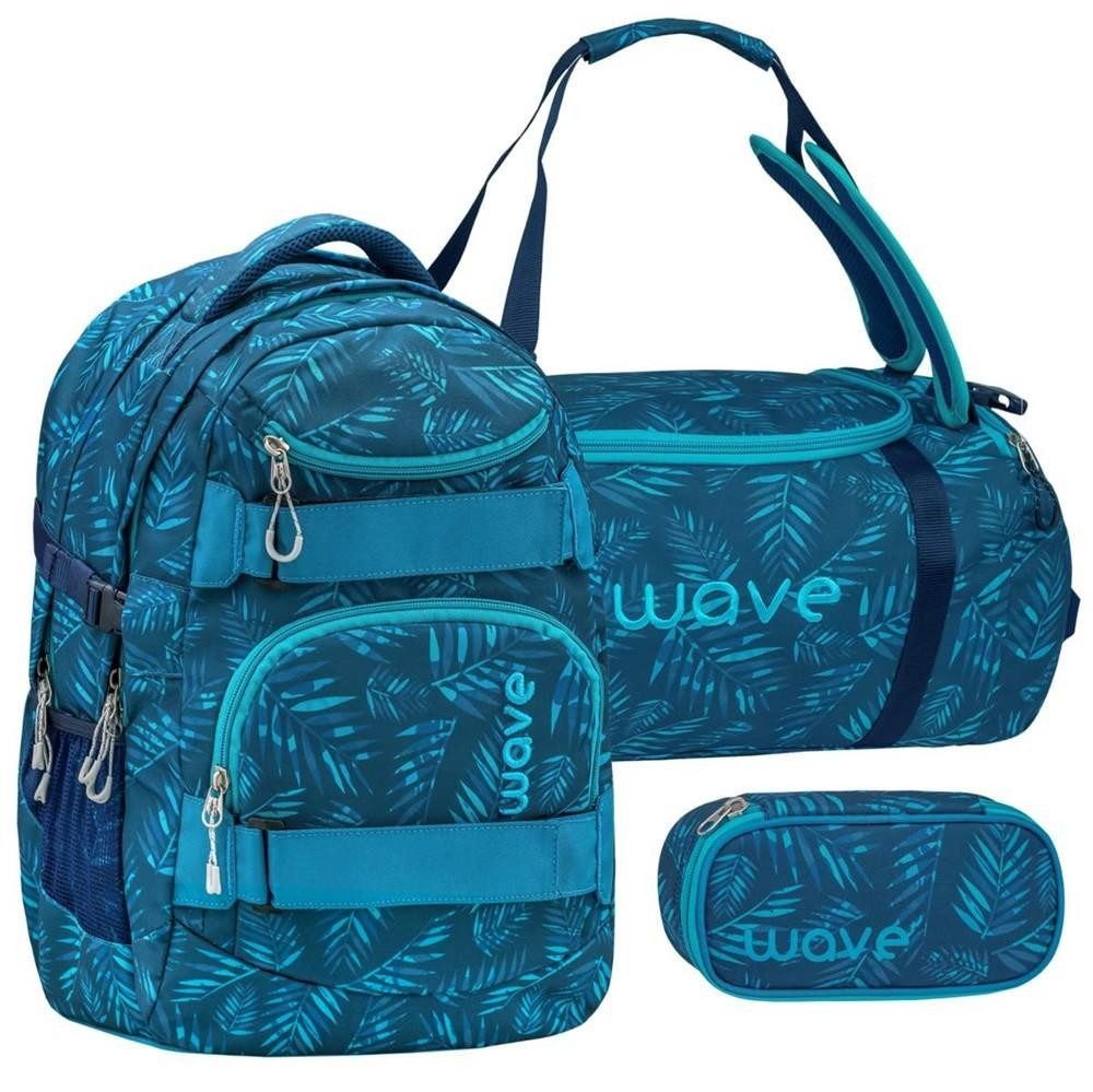 Wave Schulrucksack Infinity, Schultasche, ab 5. Klasse, weiterführende Schule, 3tlg. Set