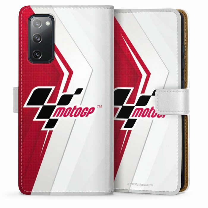 DeinDesign Handyhülle MotoGP Logo Motorsport Logo Grey and Red Samsung Galaxy S20 FE Hülle Handy Flip Case Wallet Cover