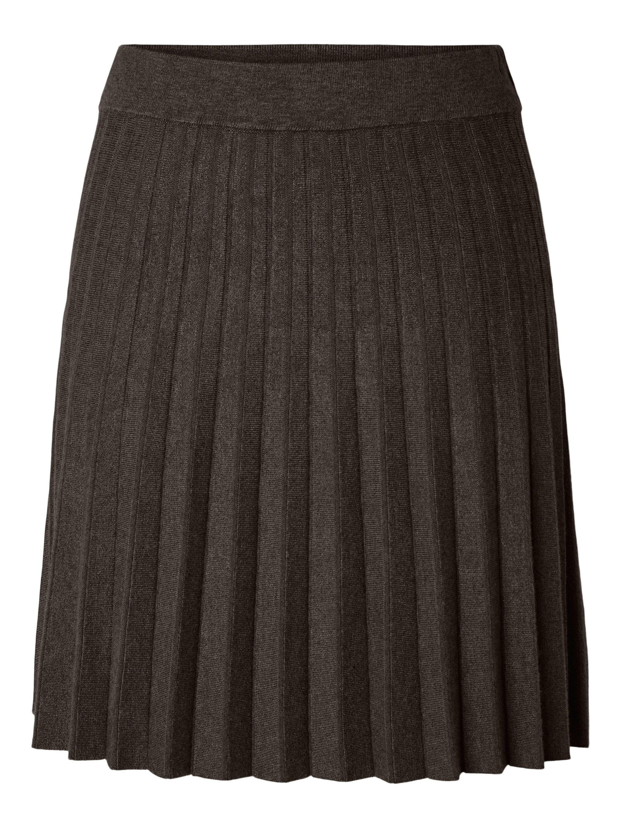Y.A.S Strickrock YASELENA HW PLEATED SKIRT S. NOOS Viskosemischung